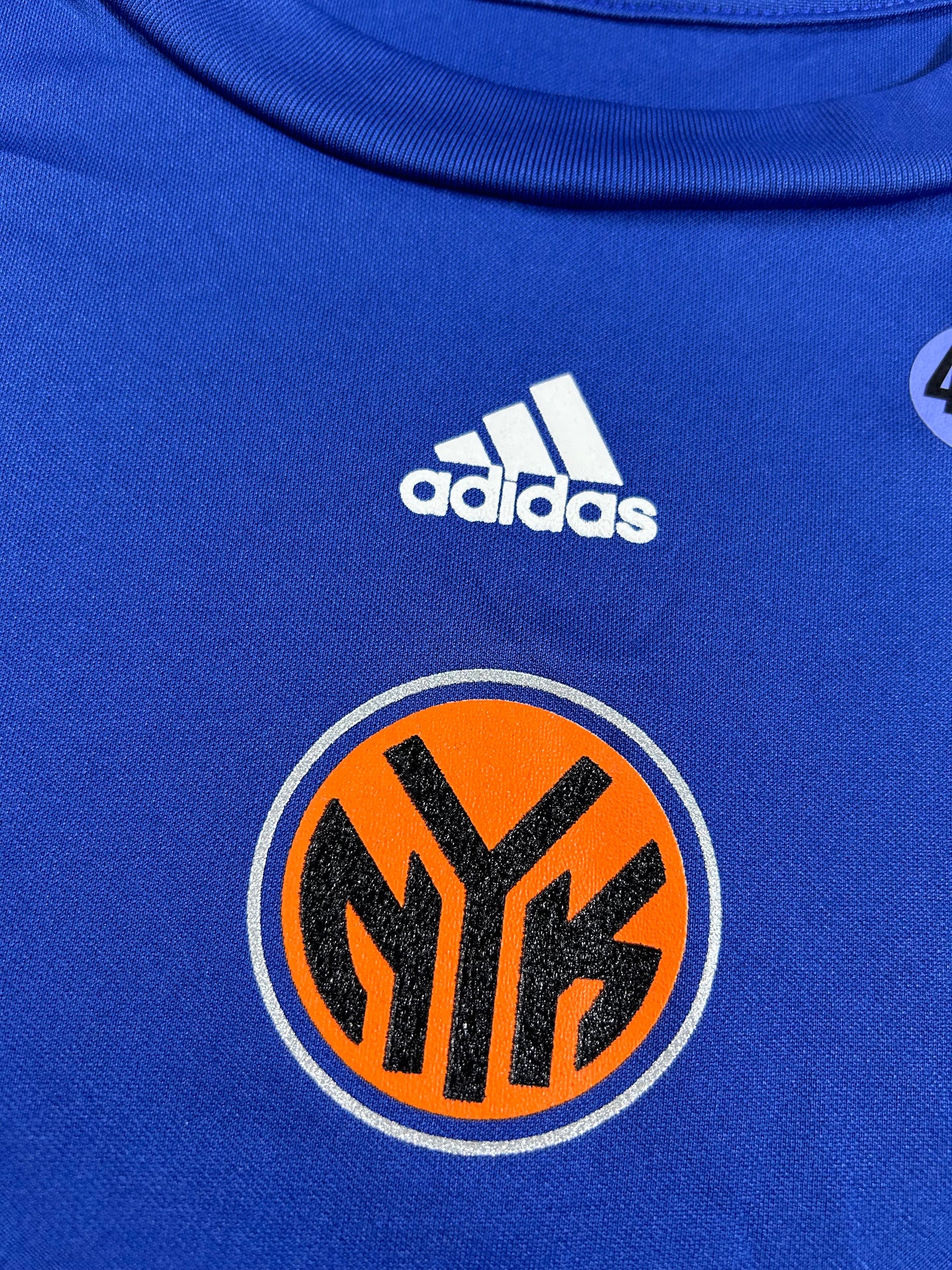 Adidas Climalite NBA New York Knicks Basketball Shirt Mens Blue Performance 4XL 31.75x34/38.25 Inches New