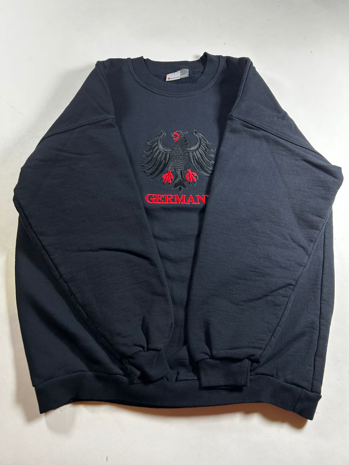 Promodoro Germany Flying Eagle Emblem Crewneck Sweatshirt Large/Medium 23.75x27.75 Inches