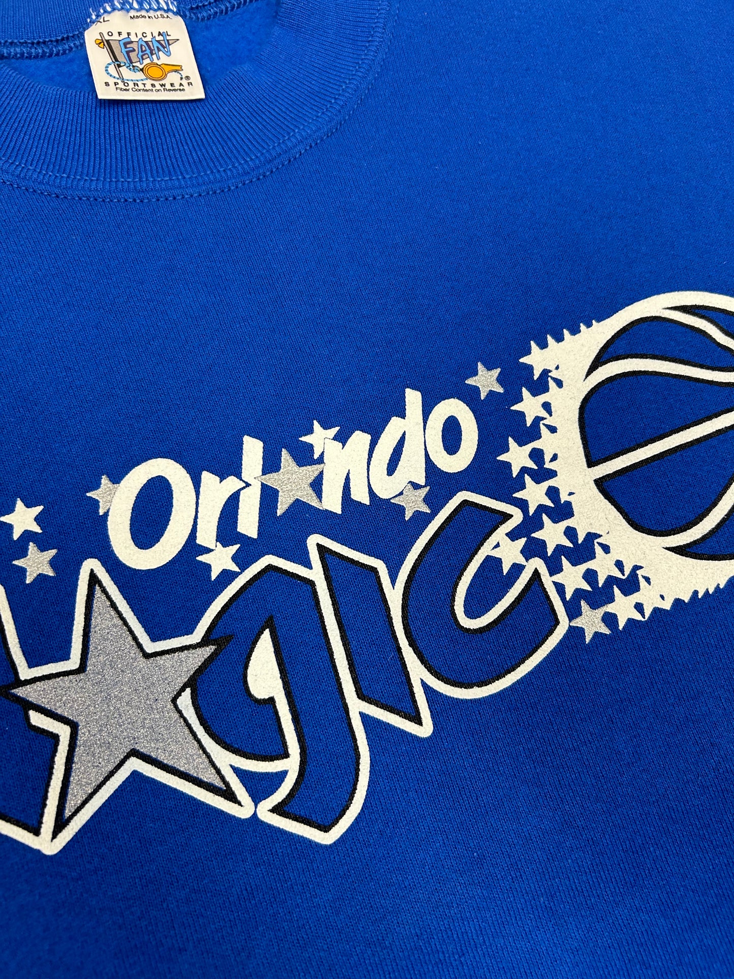 Vintage Orlando Magic NBA Crewneck Sweatshirt Official Fan Sportswear 24.5x28.5 Inches