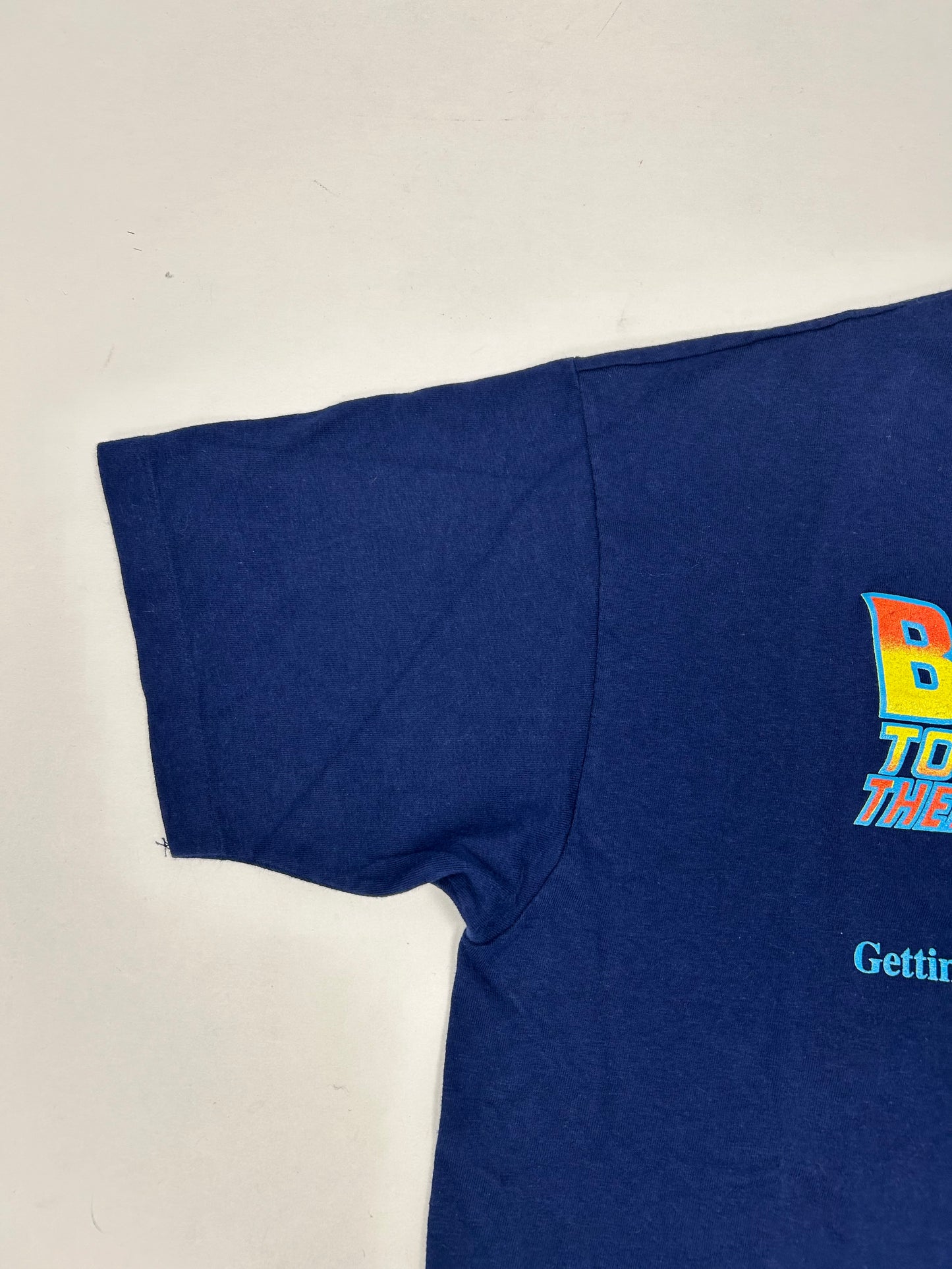 Vintage 1989 Back To The Future Part II Movie Promo Tee 1989 Rare Large Fit 22.25x28 Inches
