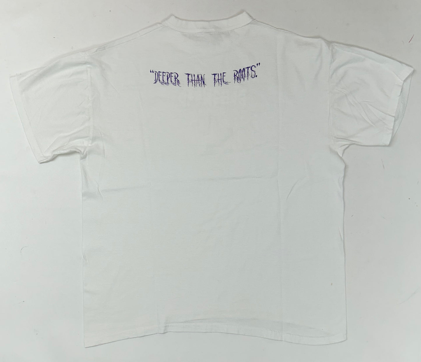 Edgewood NJ first edition “Deeper Than The Roots.” Tee XL Big Fit 25.5x29.25 Inches Russell Athletic Mexico 100% Cotton