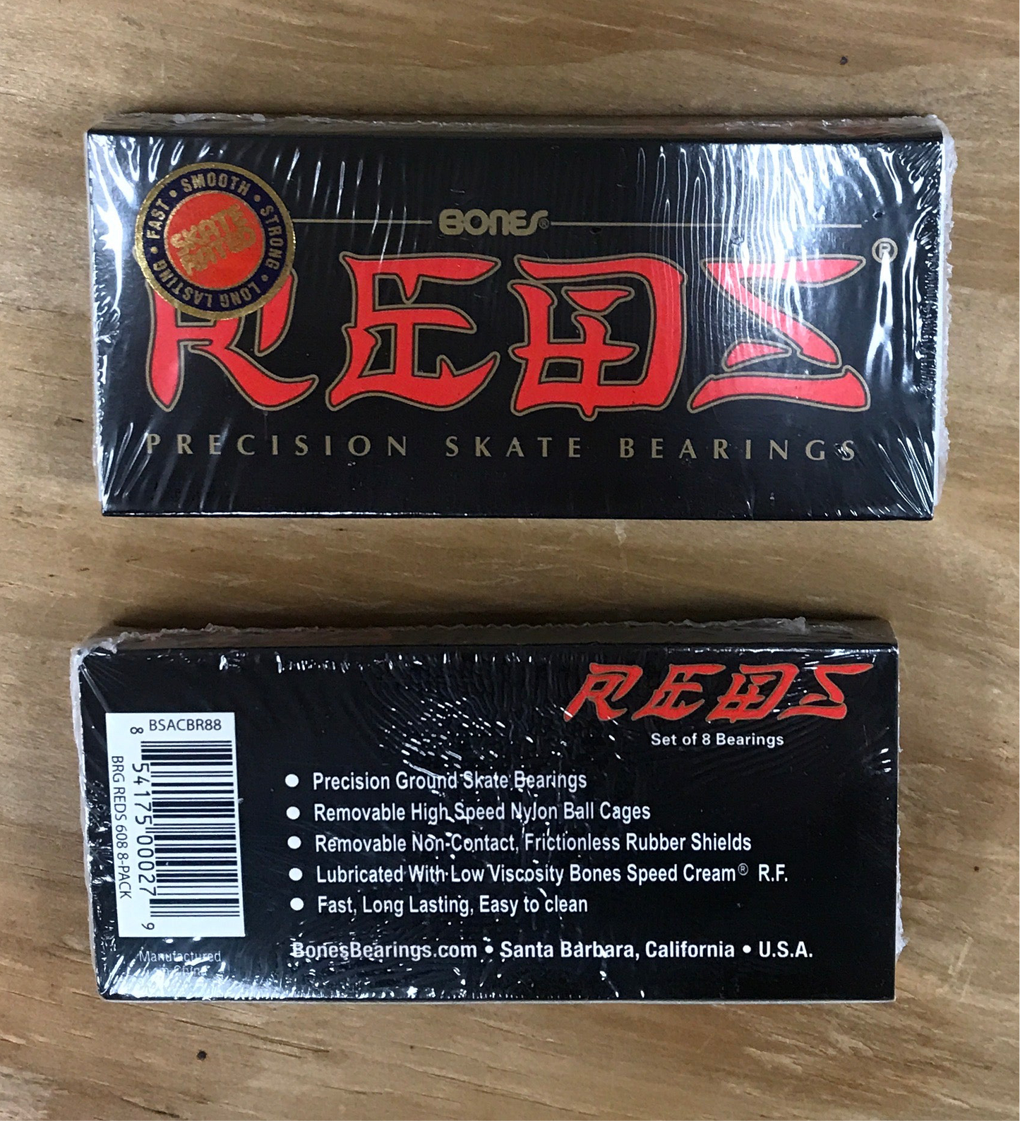 Bones Reds Precision Skate Bearings Pack Of 8