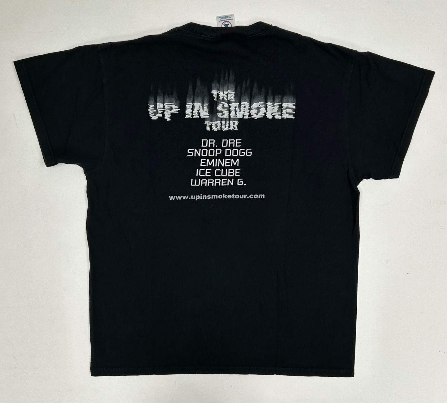 Vintage Up in Smoke Tour 2000 Snoop Dog Eminem Dr Dre Ice Cube Warren G. Rap Music Tee Large 22.5x28.25 Inches