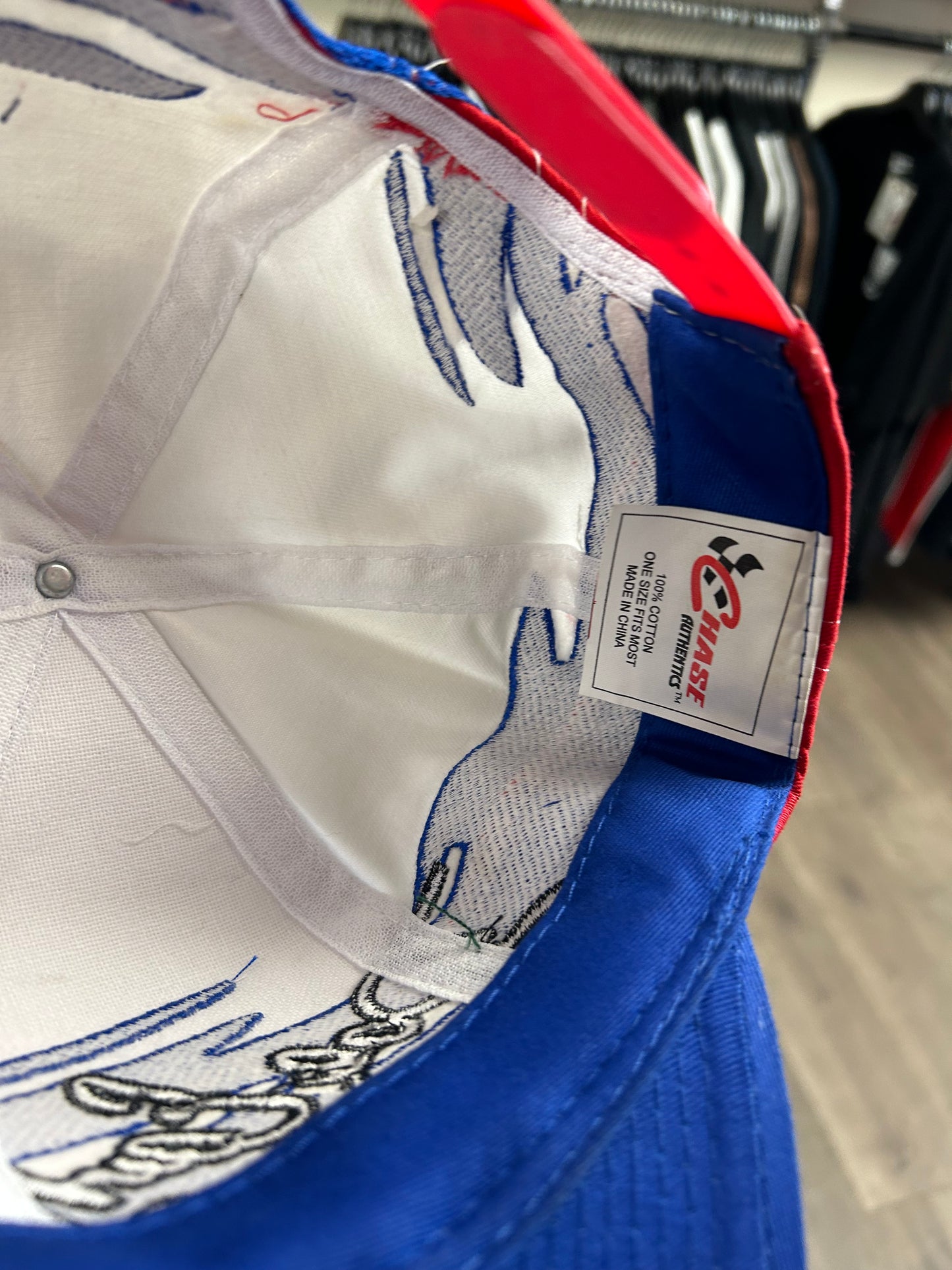 Vintage NASCAR Chase Authentics Dale Earnhardt JR. 3 SnapBack Hat Red,White,Blue