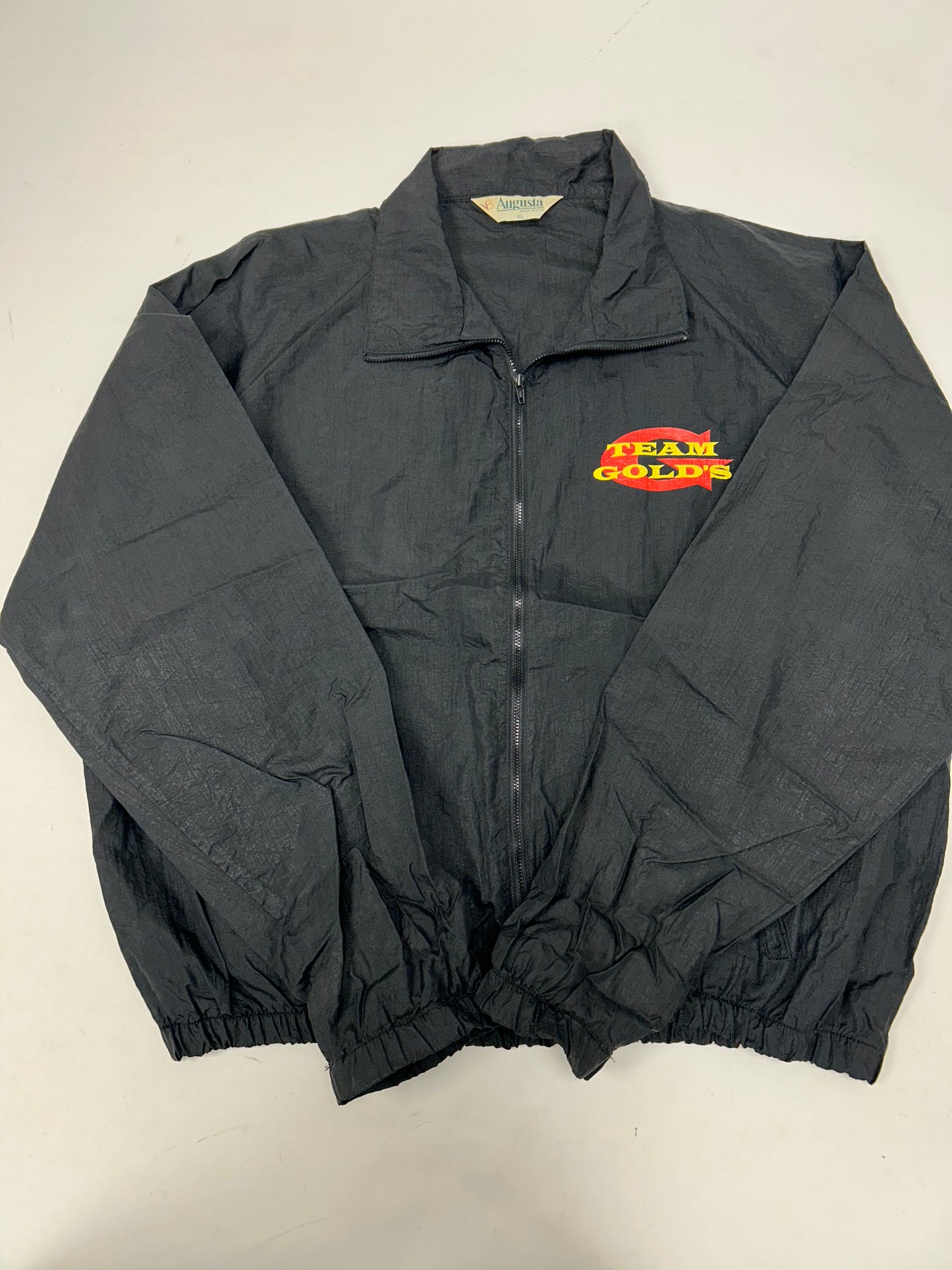 Vintage Golds Gym Riverdale New Jersey Staff Jacket XL/L 26.5x25.5 Inches