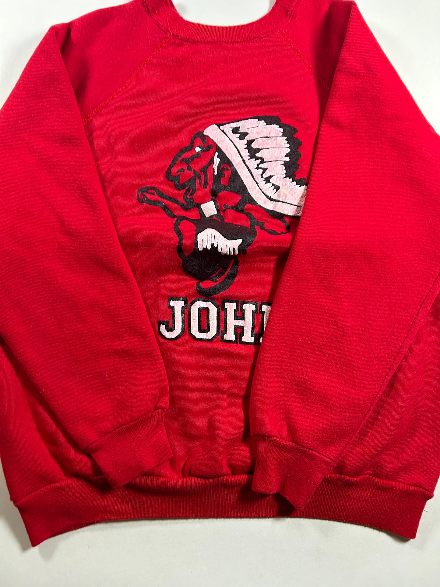 Vintage St John’s Red Storm Banned Logo Red Crewneck Sweatshirt 22.75x26.75 Inches Rare