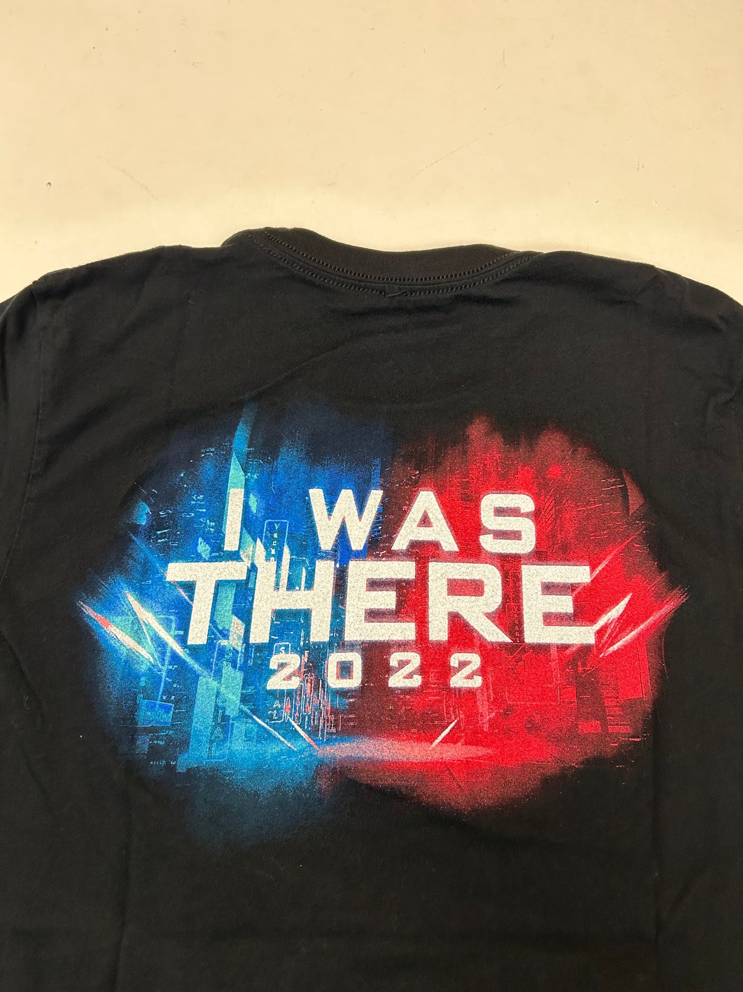 2022 WWE I Was There Wrestling Tee Medium/Small Fit 19x28.5 Inches