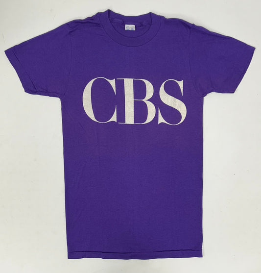 Vintage Champion CBS TV Broadcasting T-Shirt News Sports Shows 16.25x27.75 Inches XS/ Small