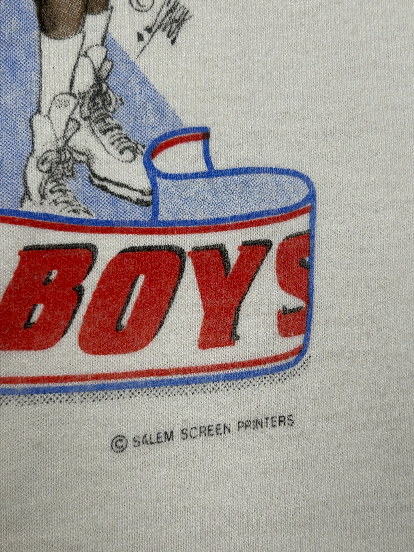 Vintage 1989 Detroit Pistons World Champs Caricature Tee Salem Sportswear M/L