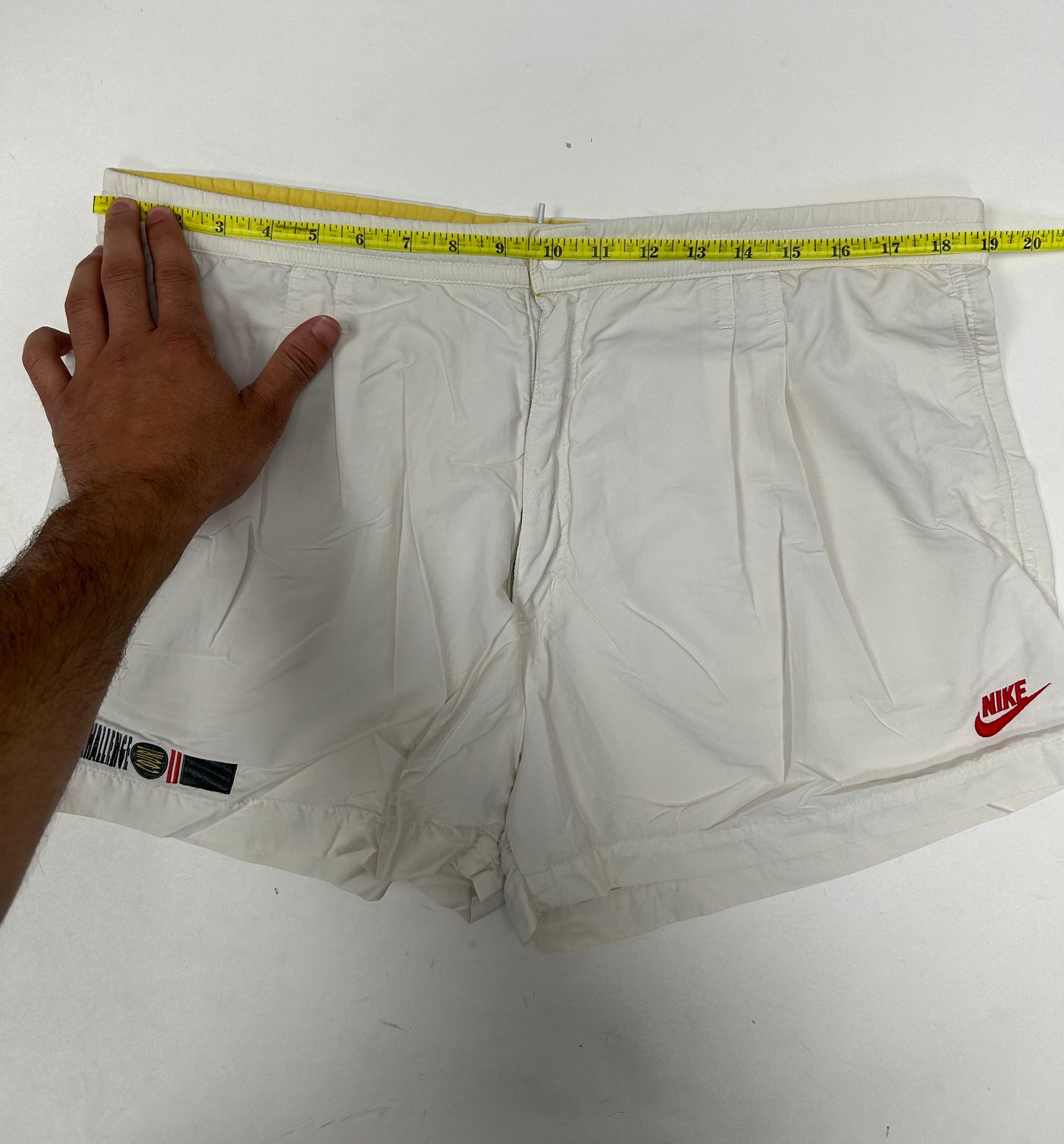 Vintage Nike Challenge Court Andre Agassi Tennis Shorts 90s Rare 19x14.25/15.25 Inches