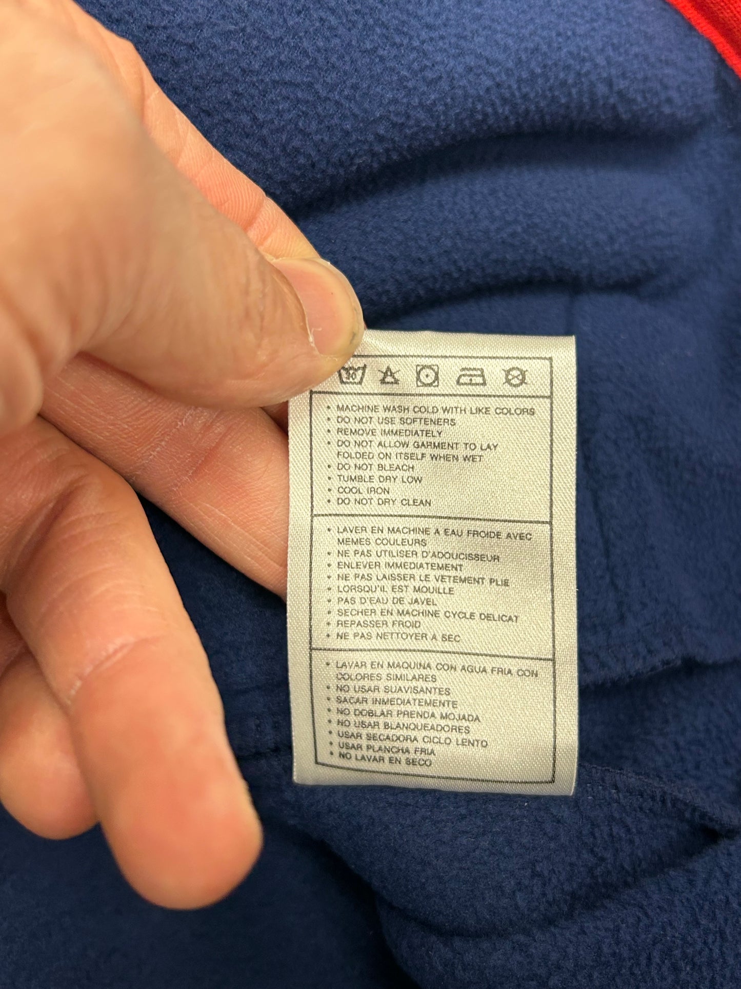 Vintage Nike USA Soccer Team Vest XL Blue Red Fleece Swoosh With USA Sticker