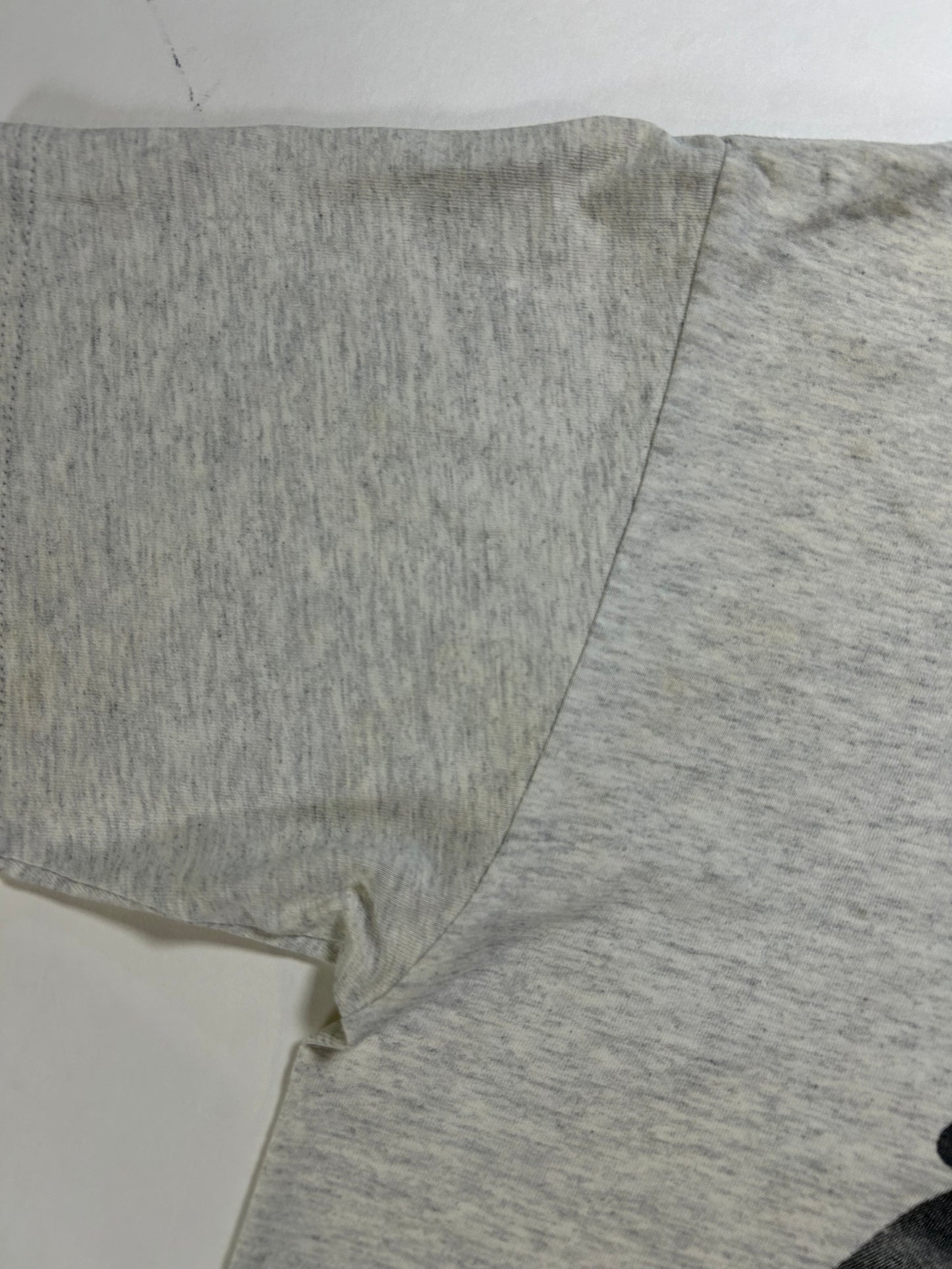 Vintage 90s Nutmeg Mills Chicago Bulls Slam This NBA Tee Gray L/XL 22.5x29 Inches Gray Worn As Is Has Wear & Stains