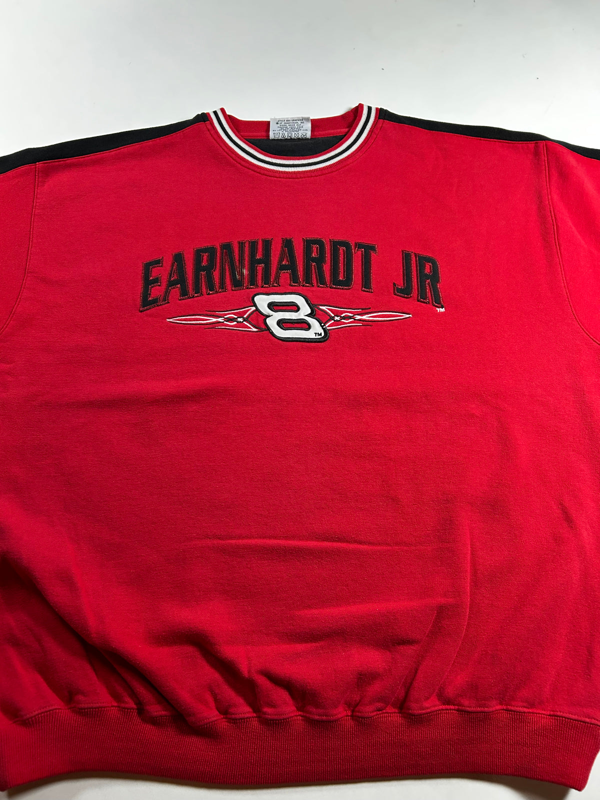 Vintage Chase Authentics NASCAR Dale Earnhardt Jr. # 8 Bud Racing Crewneck Sweatshirt Has Mark On The Back XL 27.5x28.25 Inches