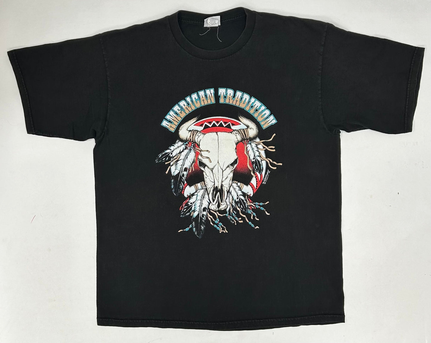 Vintage 2002 Bike Rally Sturgis, South Dakota American Tradition Motorcycle Tee XL 23.75x30.75 Inches