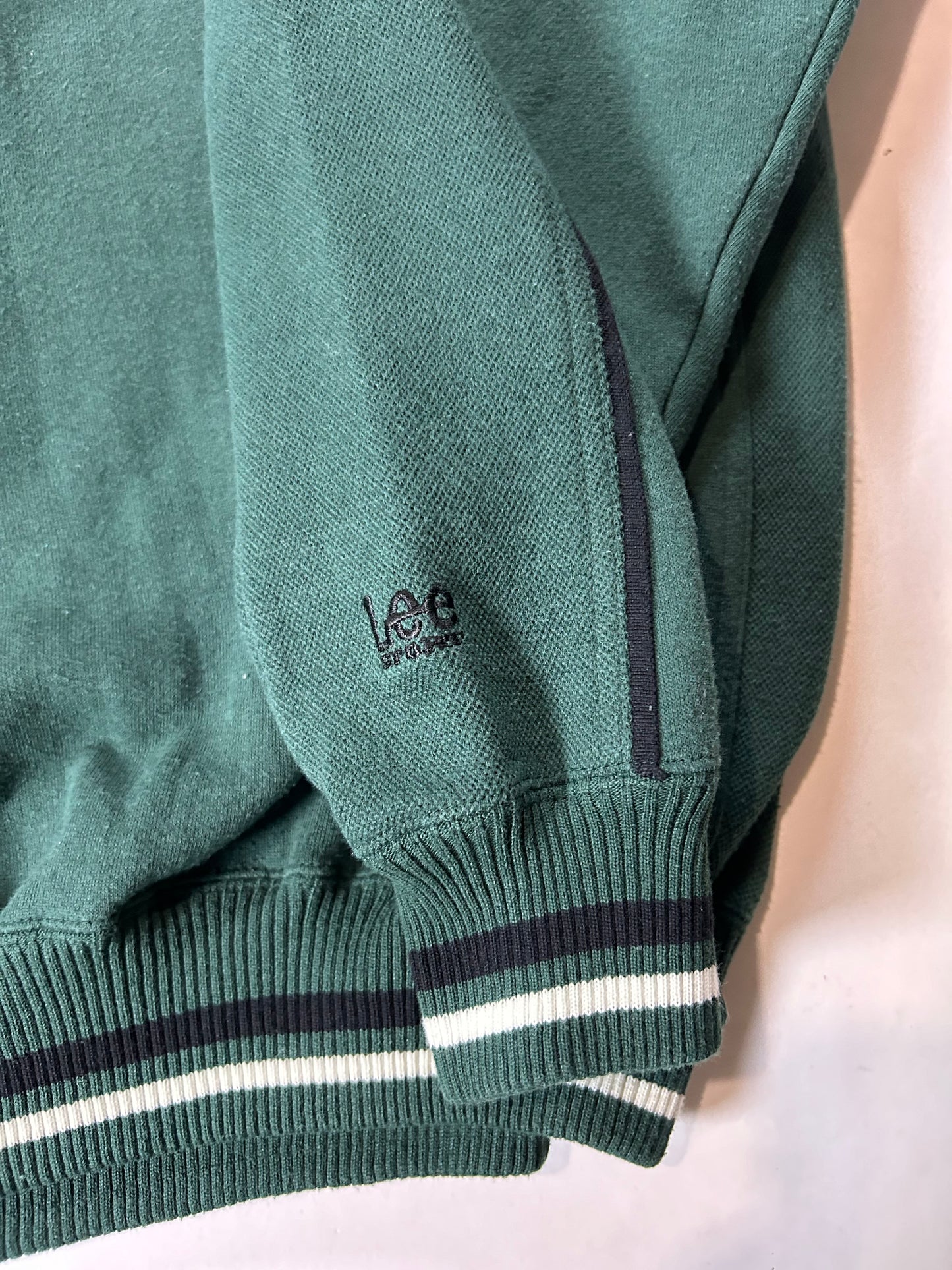 Vintage Lee Sport New York Jets NFL Embroidered Logo Crewneck Sweatshirt Green XL 27x29.25 Inches