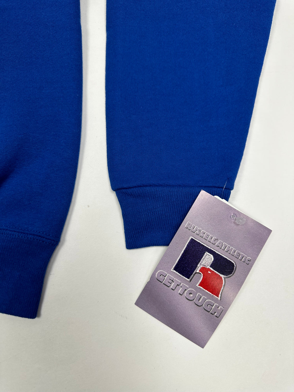 Edgewood NJ “Deeper Than The Roots.” First Edition Crewneck Sweatshirt Tagged Youth Large 90s Russell Athletic 50/50 Blend Made In USA DS Royal Blue 20.75x25