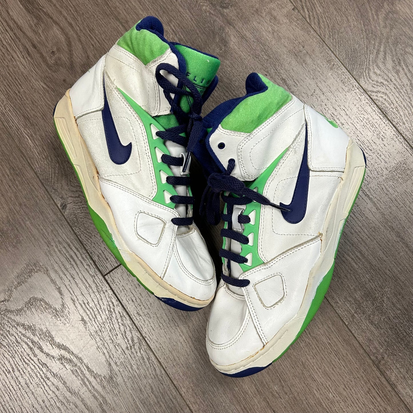 Vintage Nike Air Sabre Flight High 8.5 Basketball Sneaker 1991 As Is 910204 PF