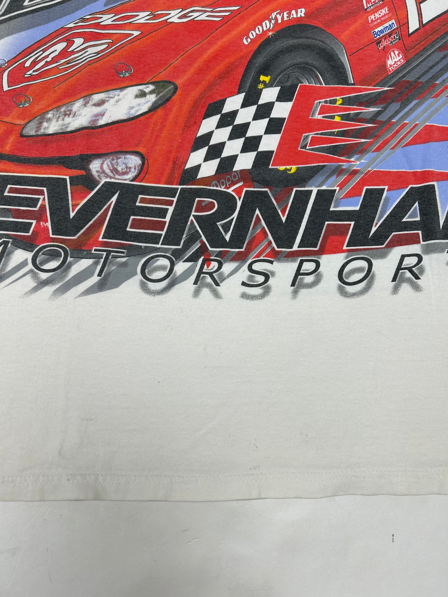 Vintage Chase Authentics NASCAR Dodge R/T Evernham #19 Dare To Be Different XL 25x29.5 Inches As Is