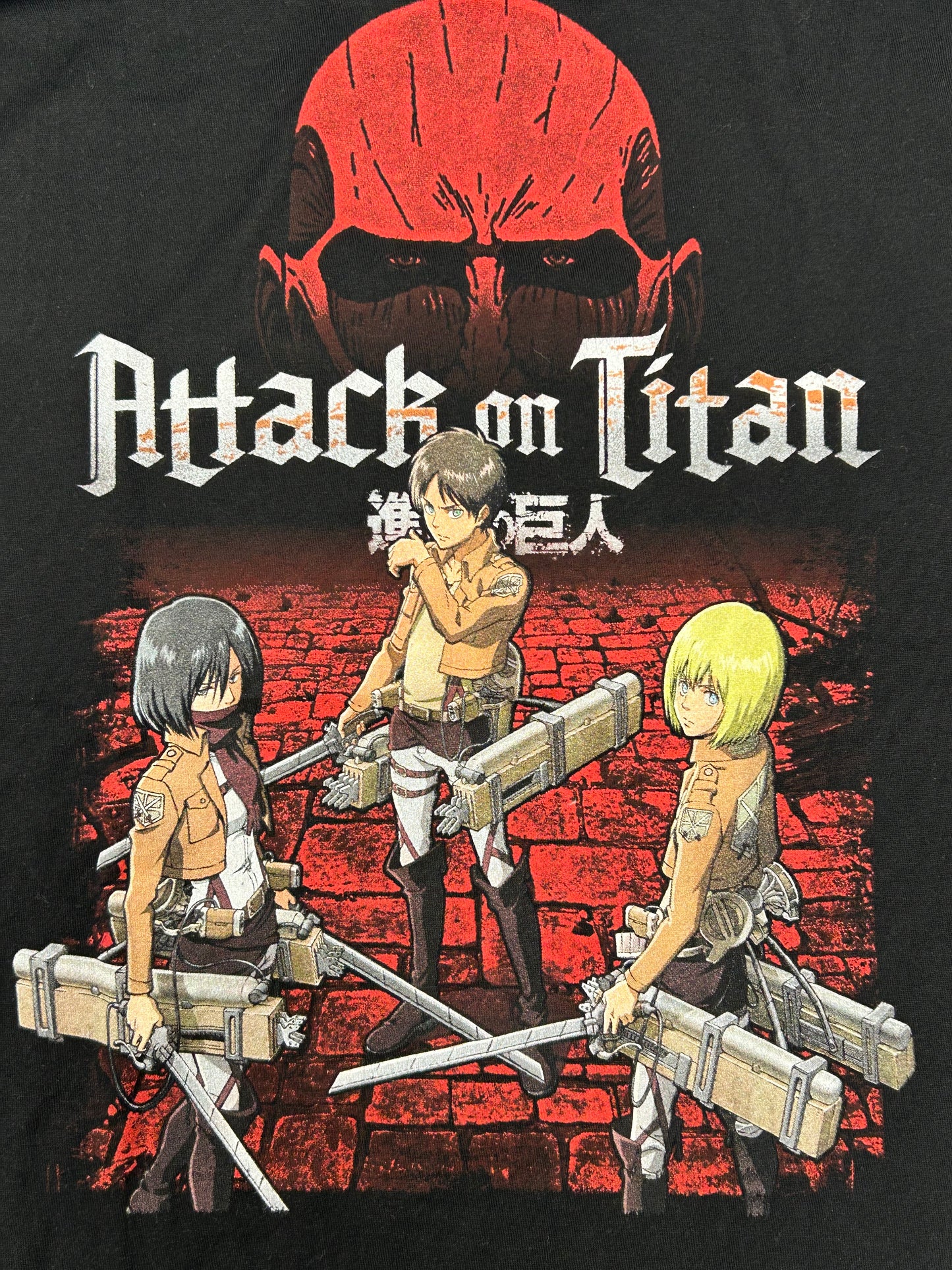 Attack On Titan Funimation Ripple Junction T-Shirt Anime Show Graphic Tee Large 21.5x28.25 Inches