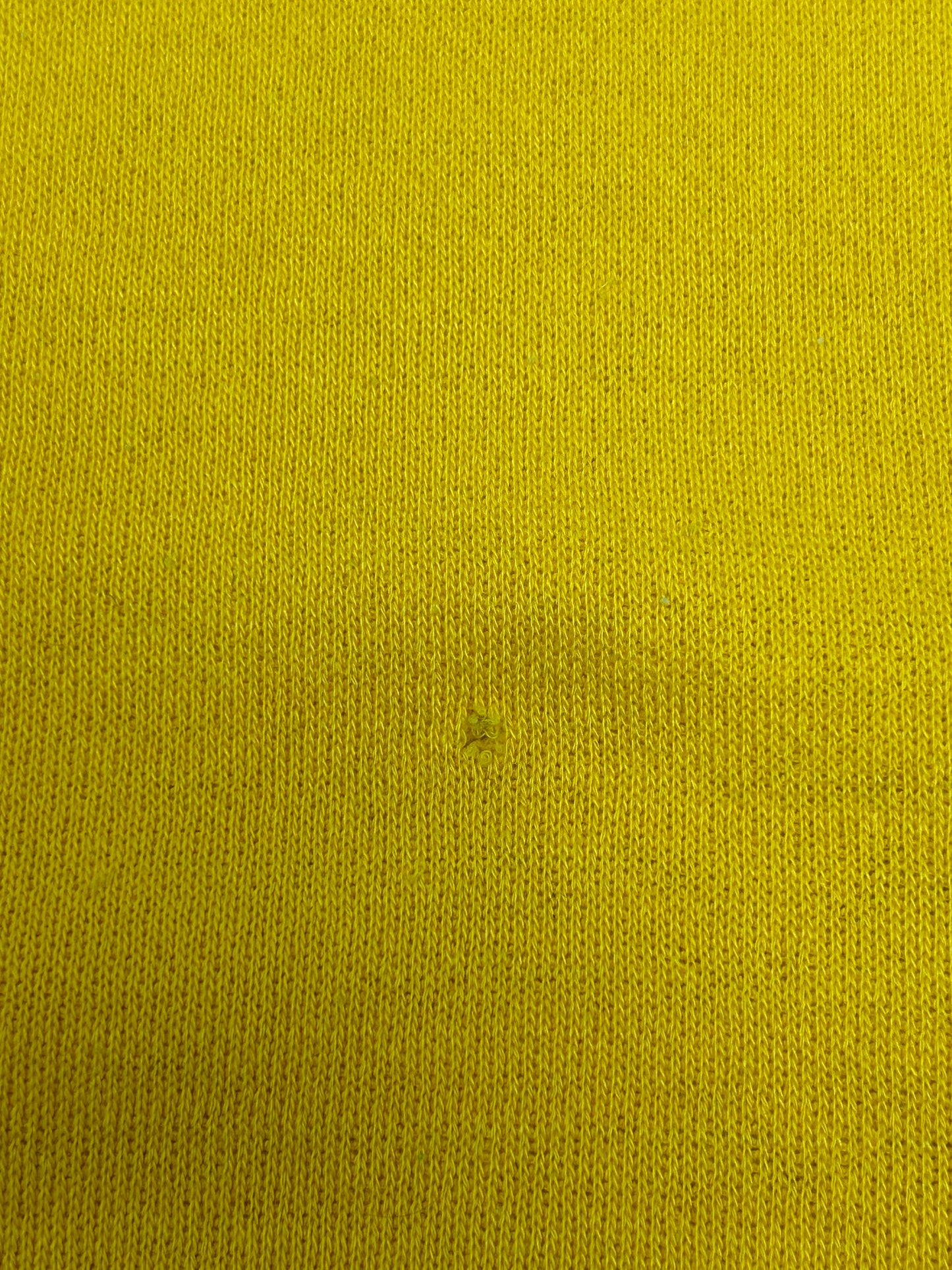 Vintage 70s Russell Athletic Sweatshirt Crewneck Blank Golden Yellow Boxy Fit 24.75x25 Inches