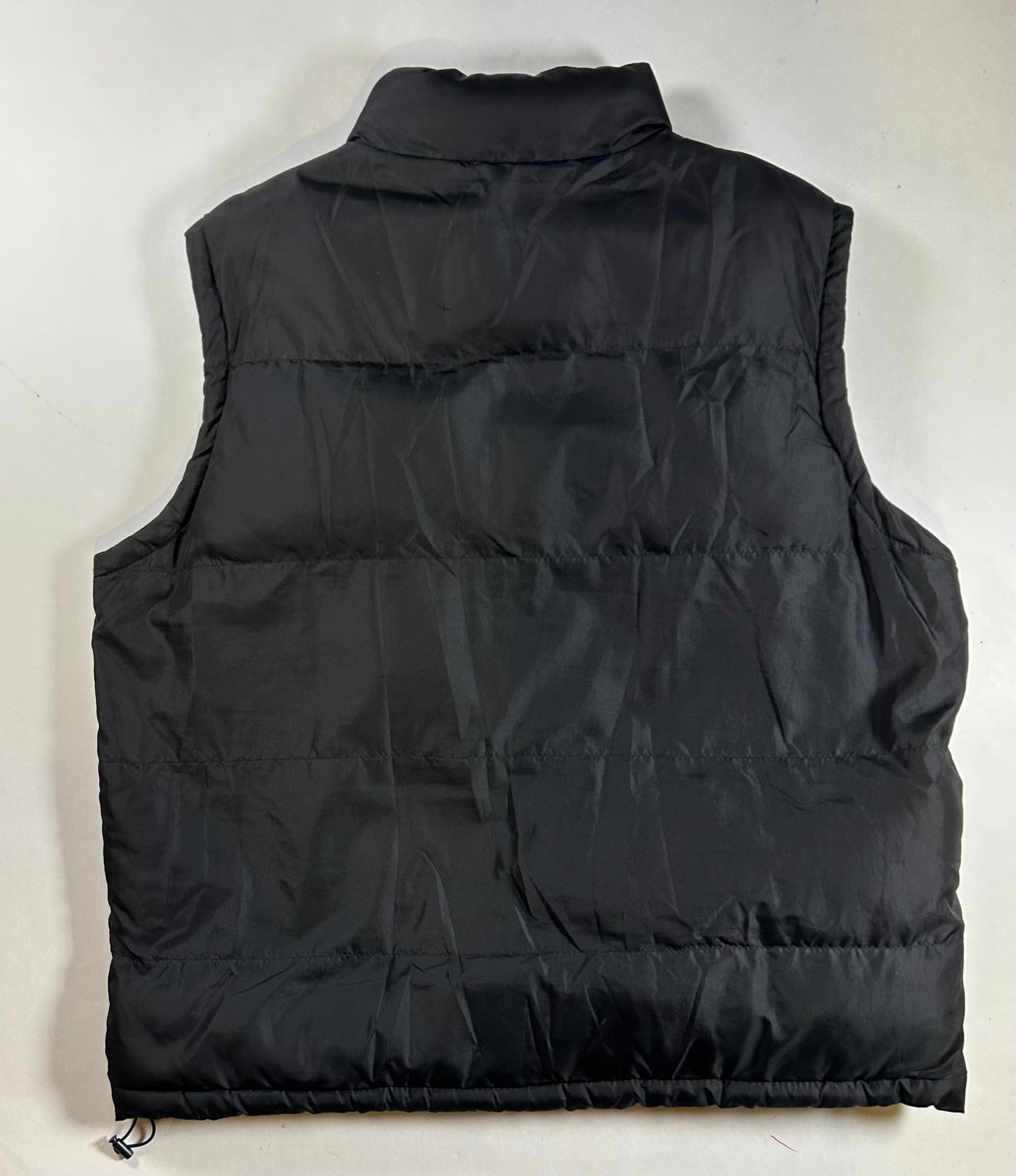 US Polo Assn Men’s Full Zip Puffer Vest Black Lined With Pockets Size XL 26.25x28.5 Inches