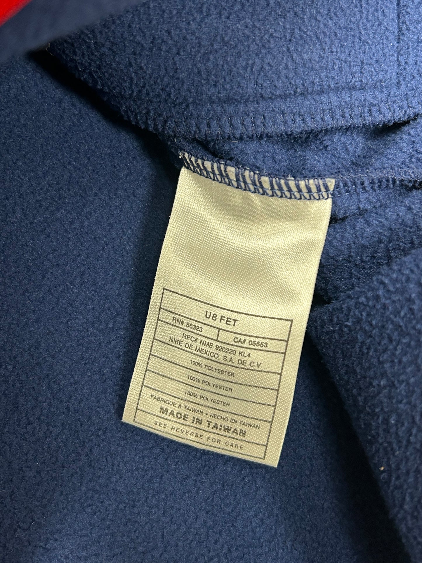 Vintage Nike USA Soccer Team Vest XL Blue Red Fleece Swoosh With USA Sticker