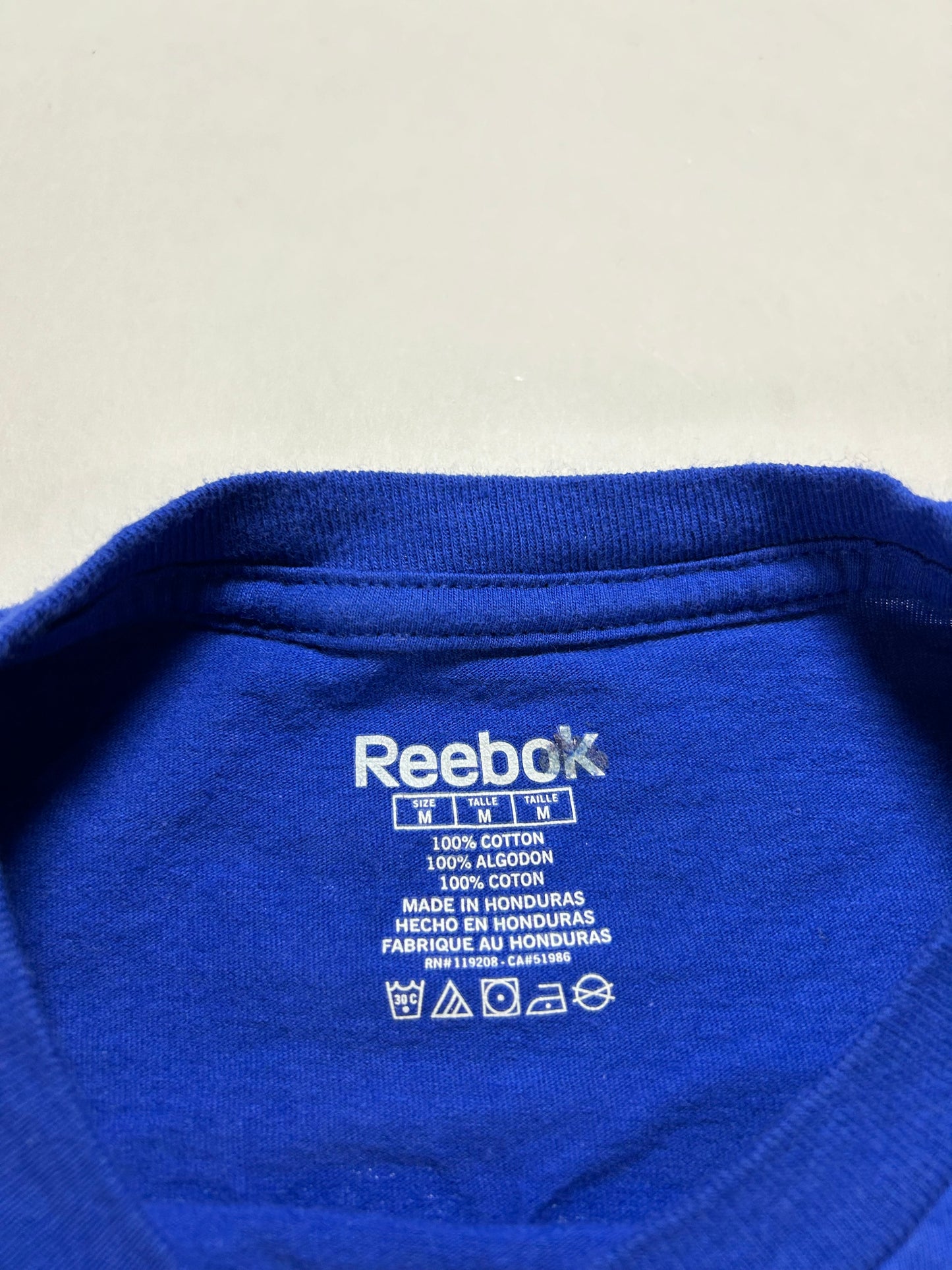 2010s Reebok New York Rangers Henrik Lundqvist #30 NHL Player Tee Medium 19.25x28.75 Inches