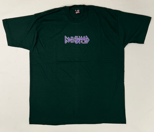 Edgewood NJ first edition “Deeper Than The Roots.” Tee 2XL 90s Fruit Of The Loom USA 50/50 Blend Dark Forest Green
