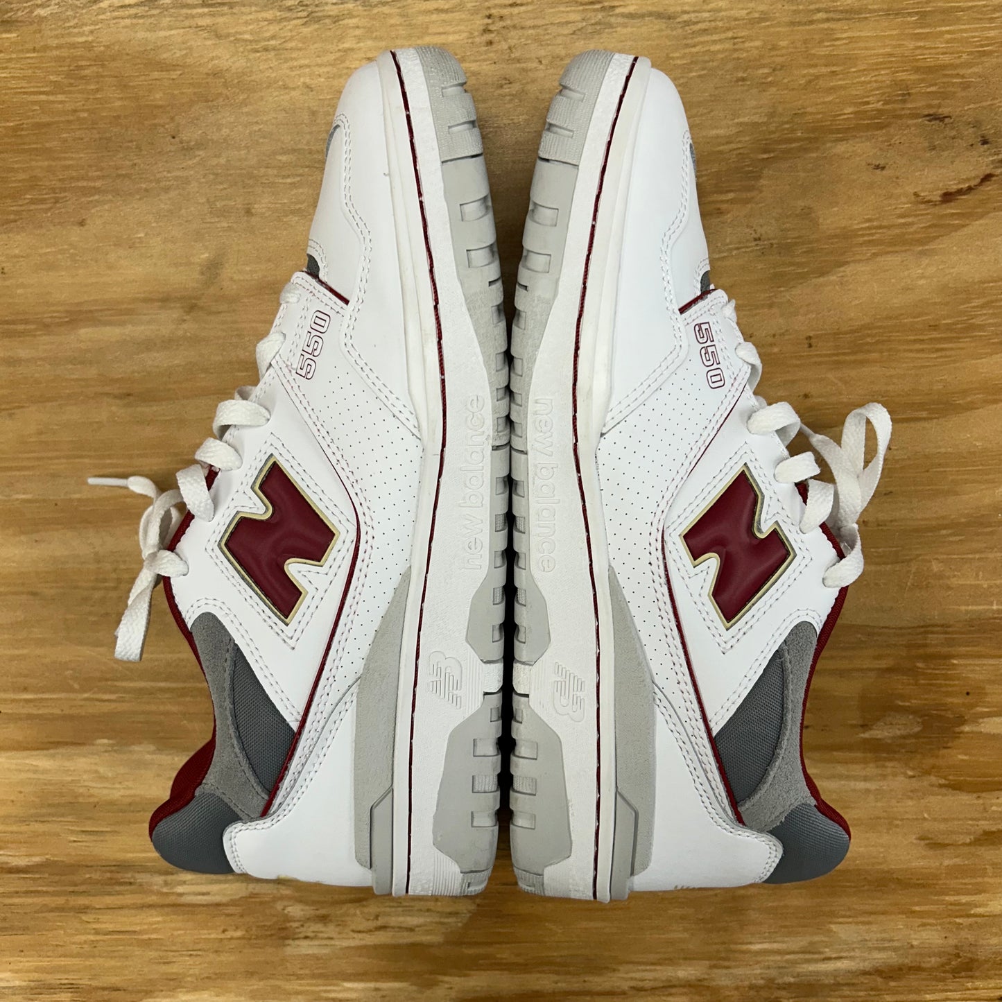 New Balance 550 Boston College Eagles White Red Shoes US Men’s 10.5 Women’s 12