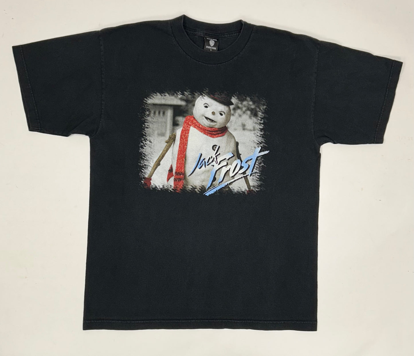 Vintage 1998 Jack Frost Michael Keaton Warner Bros Movie Promo Tee Large 21.5x28.75 Inches Rare