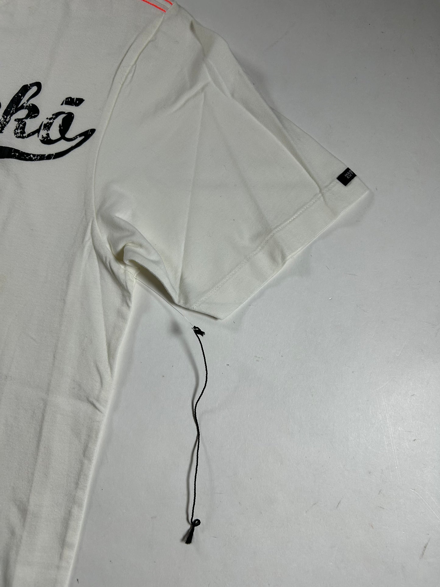 Vintage Eckō Marc Echō Cut & Sew Rutgers University Street Alchemists Football Tee Large White