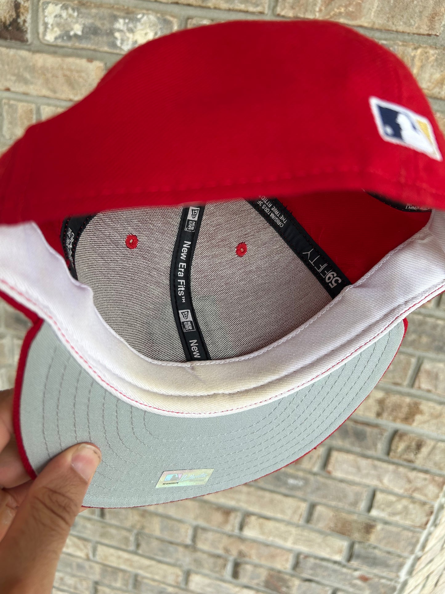 Vintage 2000s Washington Nationals MLB New Era 59Fifty DC Hat 7 5/8 Made USA 100% Wool As Is