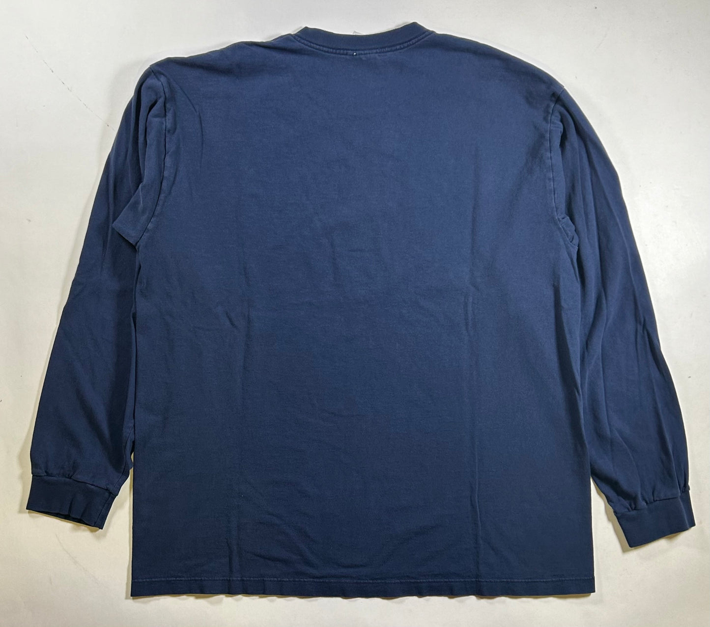 Vintage 90s Nike Center Swoosh Long Sleeve Tee XL 24x30 Inches Navy