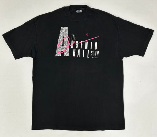 Vintage 1989 The Arsenio Hall Show TV Show Promo Tee XL 23.25x31 Inches Rare