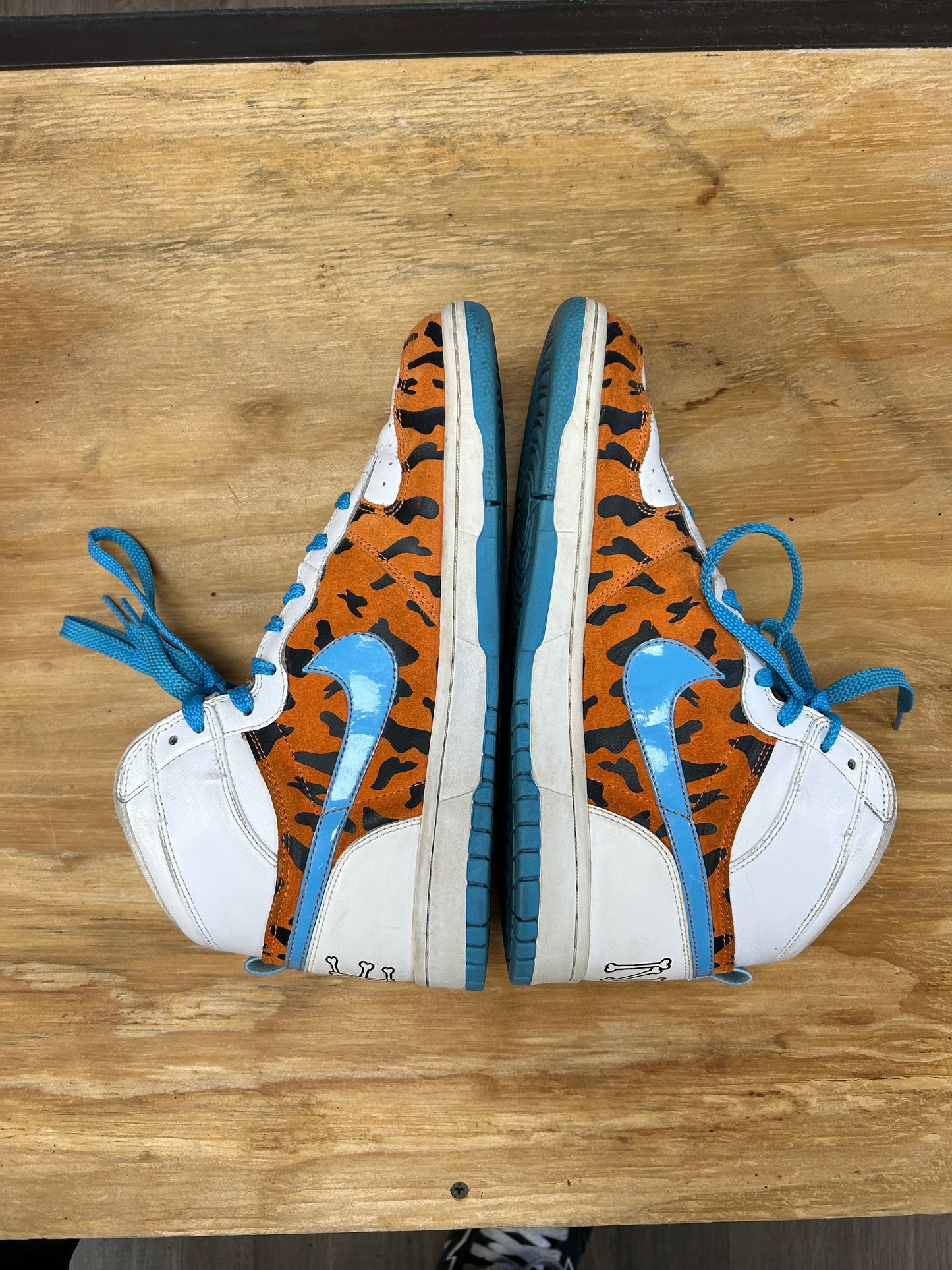 2009 Nike Fred Flintstone Big High QK Sneakers 9.5 370428841 Great Condition No Box As Is