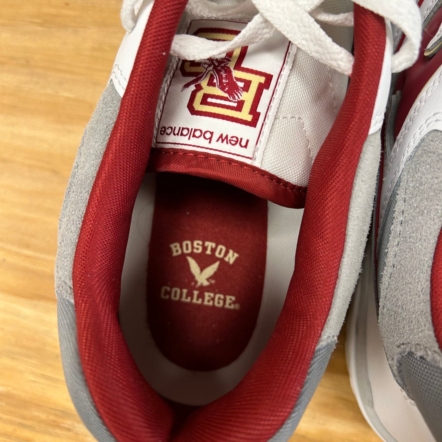 New Balance 550 Boston College Eagles White Red Shoes US Men’s 10.5 Women’s 12