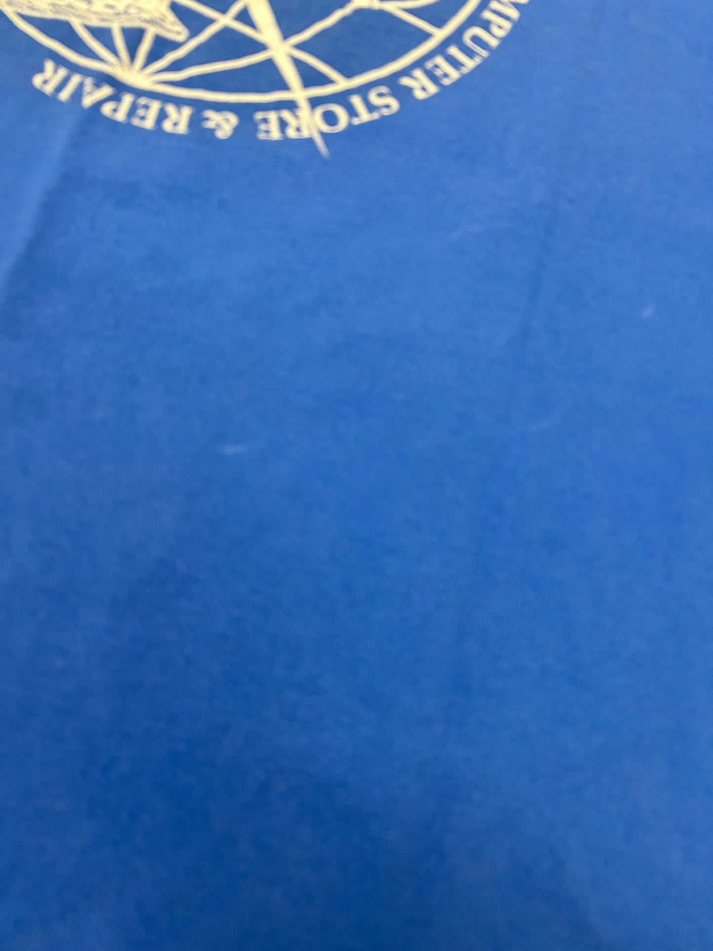 Vintage Drew University Technology Systems Telecommunications C.W.I.S. Computer Store & Repair Tee XL 23.25x28.25 Inches Worn As Is