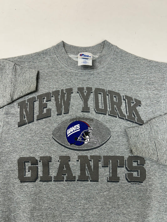 Vintage 1997 Pro Player New York Giants NFL Crewneck Sweatshirt Small/Medium Fit 21.5x26.25 Inches
