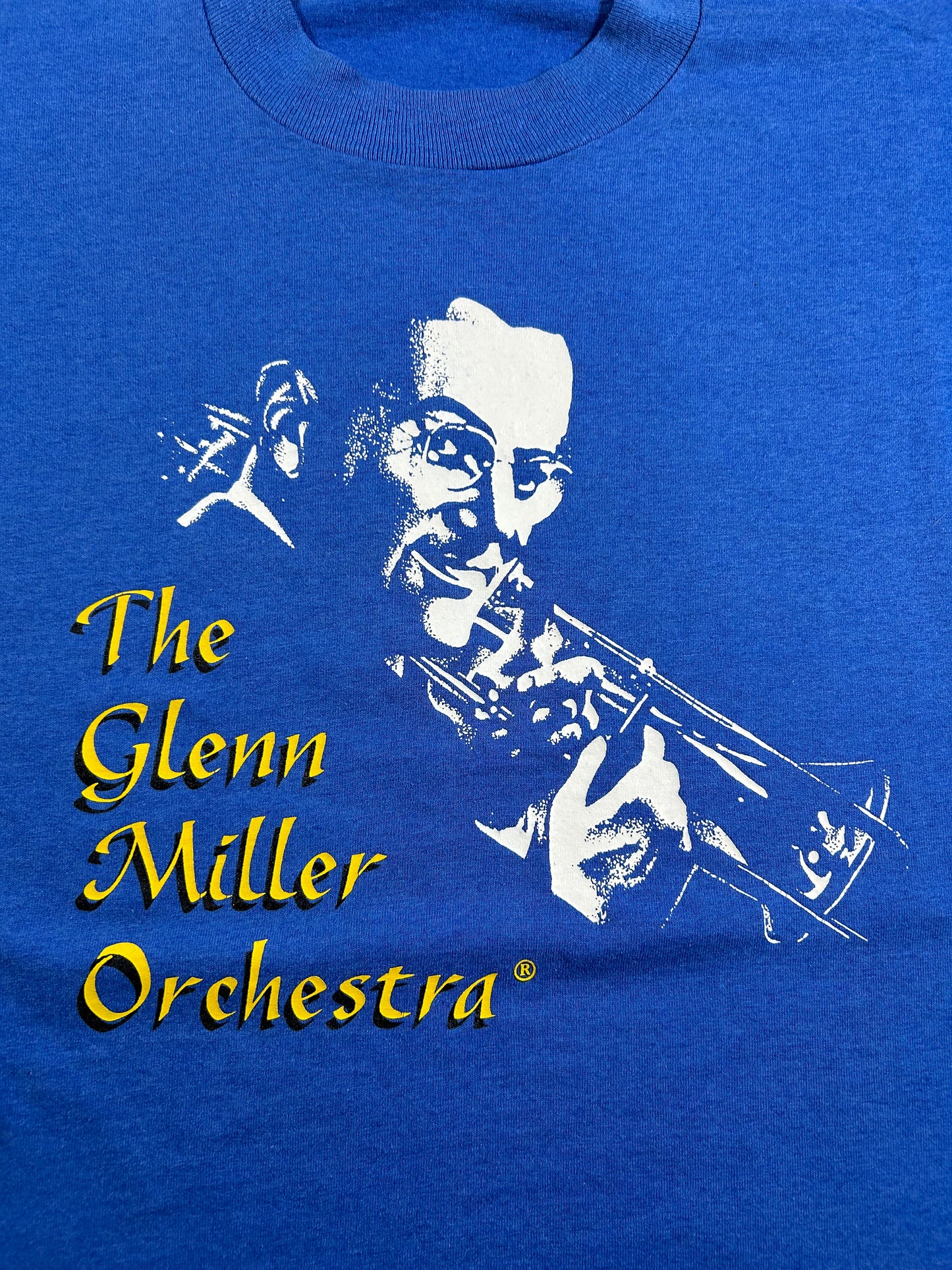 Vintage The Glenn Miller Orchestra Music Tee 90s SingleStitch Tee USA XL 24x28.5 Inches Blue