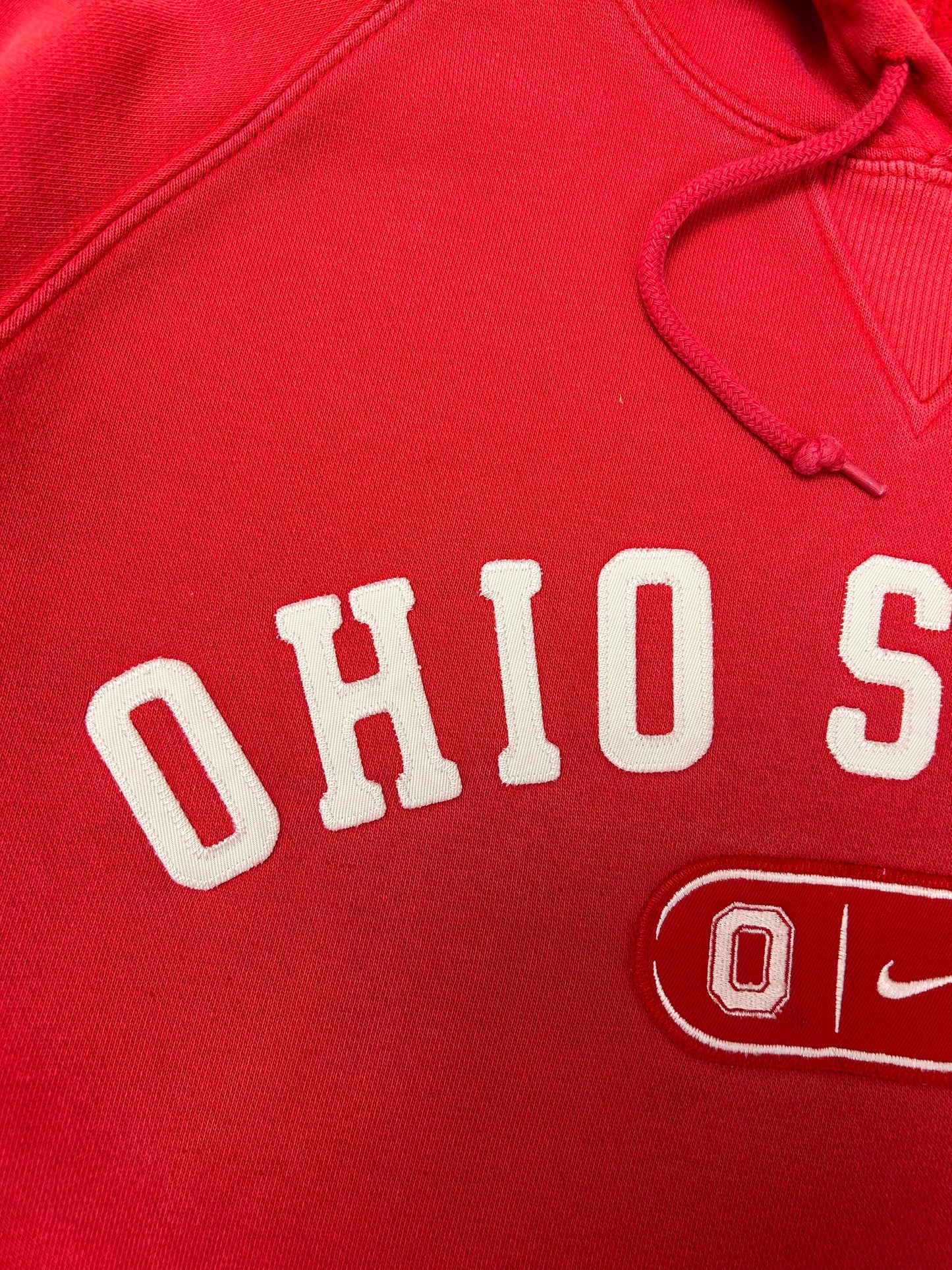 Vintage 00s Nike Team Ohio State Buckeyes College Hooded Sweatshirt Large As Is Red