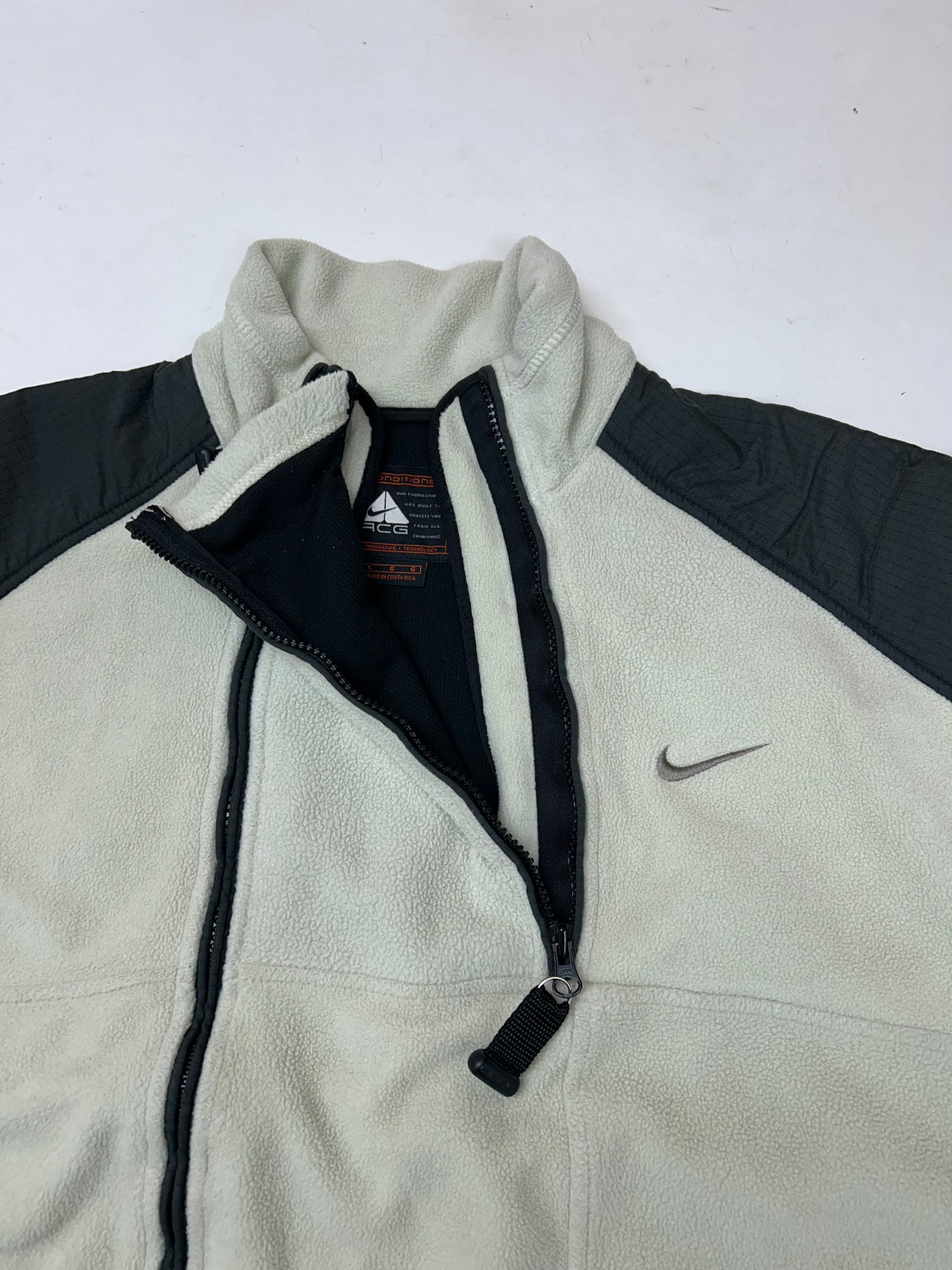 Vintage Nike ACG Nike FIT Thermal Layer 2 Zip Fleece Large 27.25x27.25 Inches