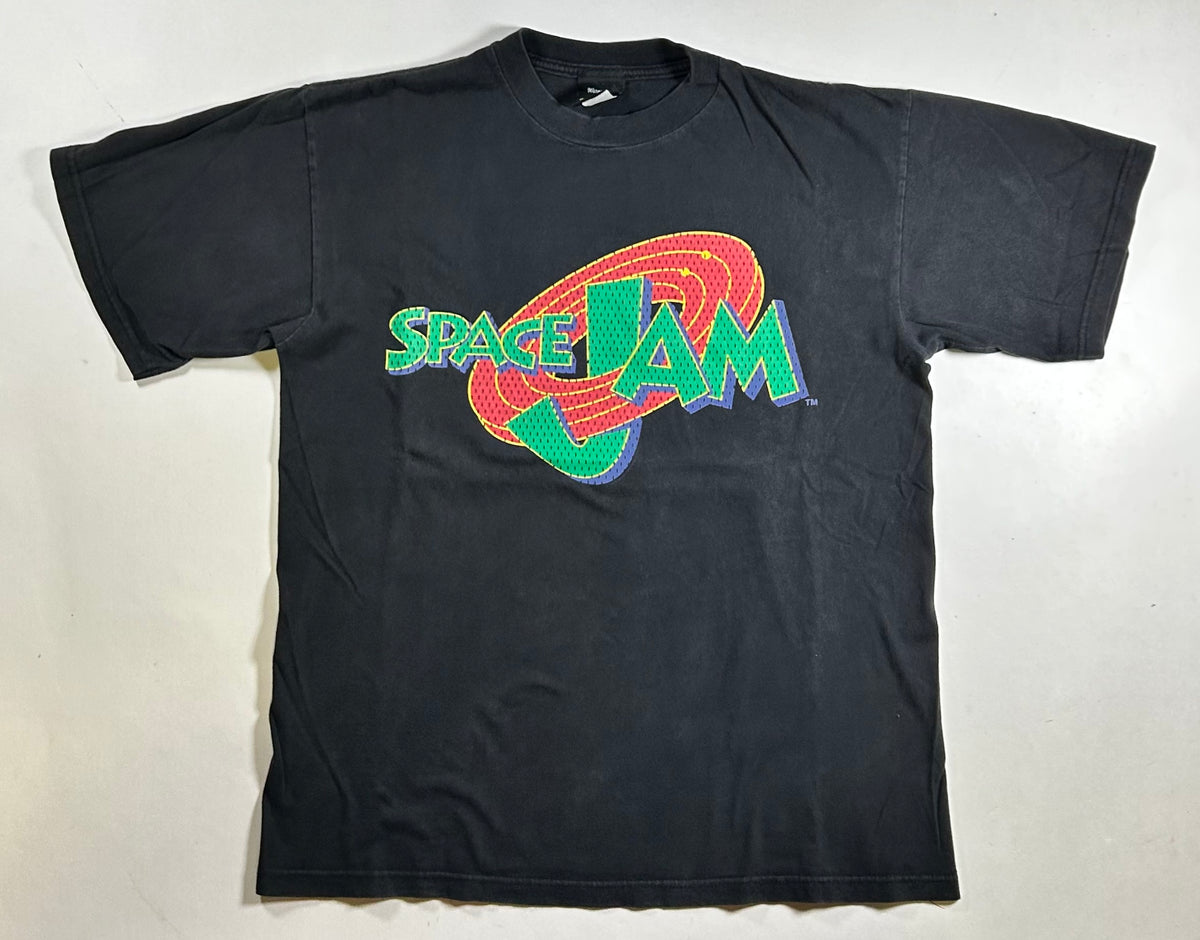 Vintage 1996 Space Jam Get Ready To Jam Movie Promo T-shirt Large 21.75x28 Inches