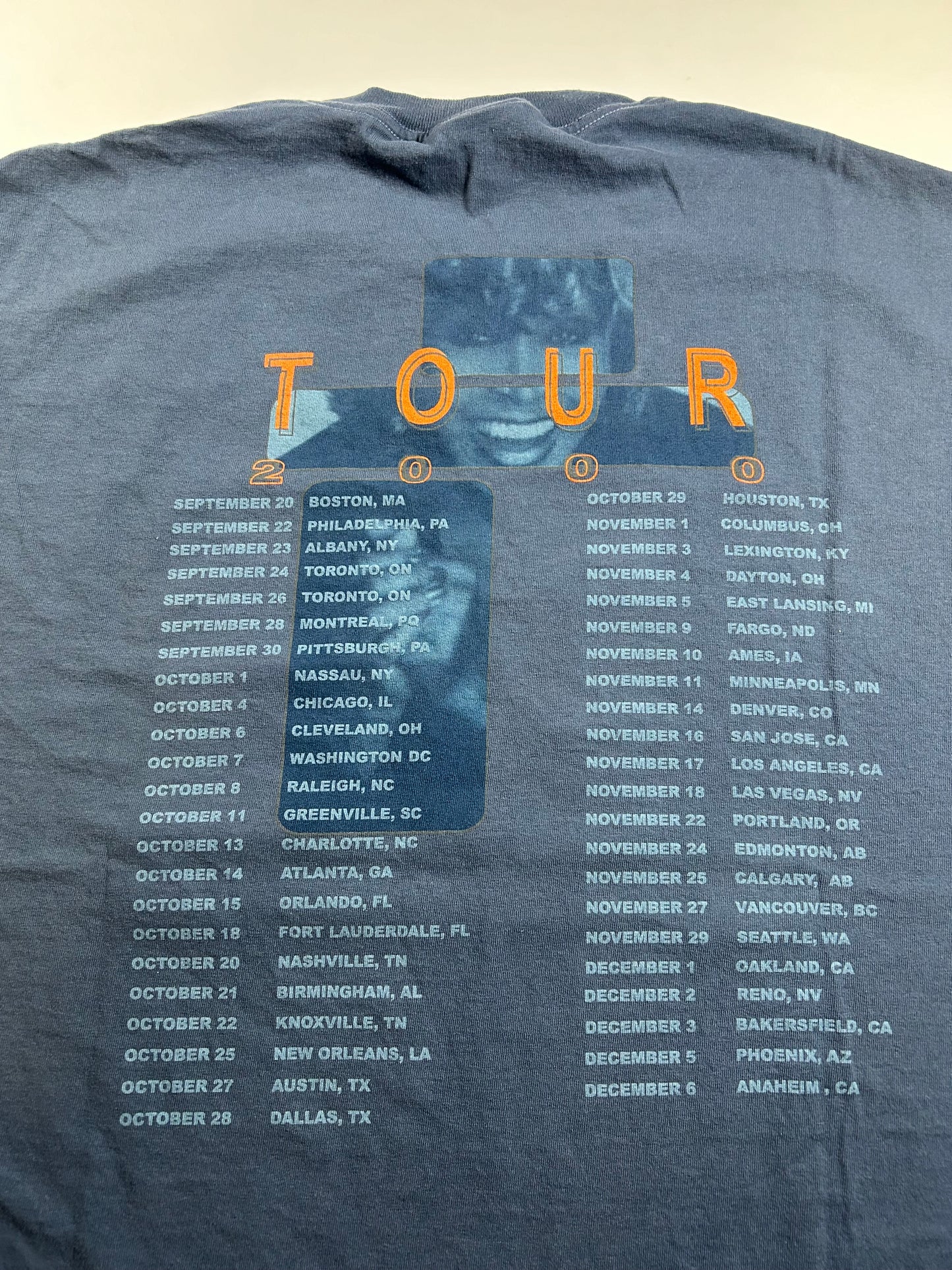 Vintage Tina Turner Twenty Four Seven 2000 Tour Concert Tee Giant Tag Size XL 23x30.75 Inches