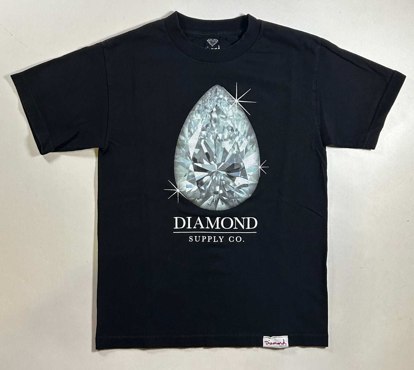 Diamond Supply Co. Jeweler Rock Made In USA Mens Black T Shirt Size Small 17.75x25 Inches