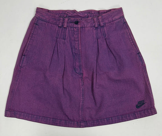 Vintage Nike by Andre Agassi Challenge Court Acid Wash Denim Tennis Skirt Size Tagged Medium About 14.5x18.5 Inches