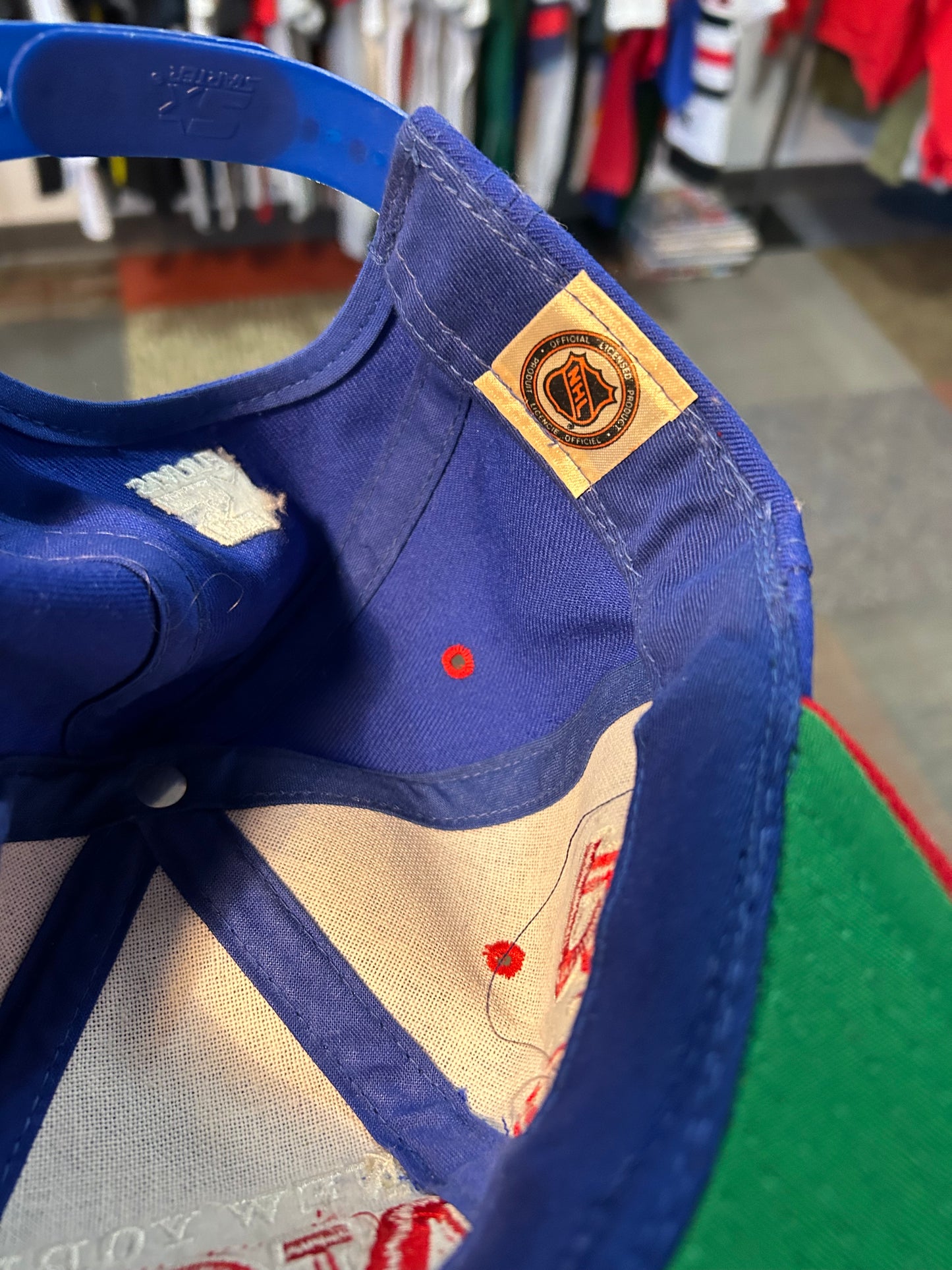 Vintage 90s Starter New York Rangers NHL SnapBack Hat