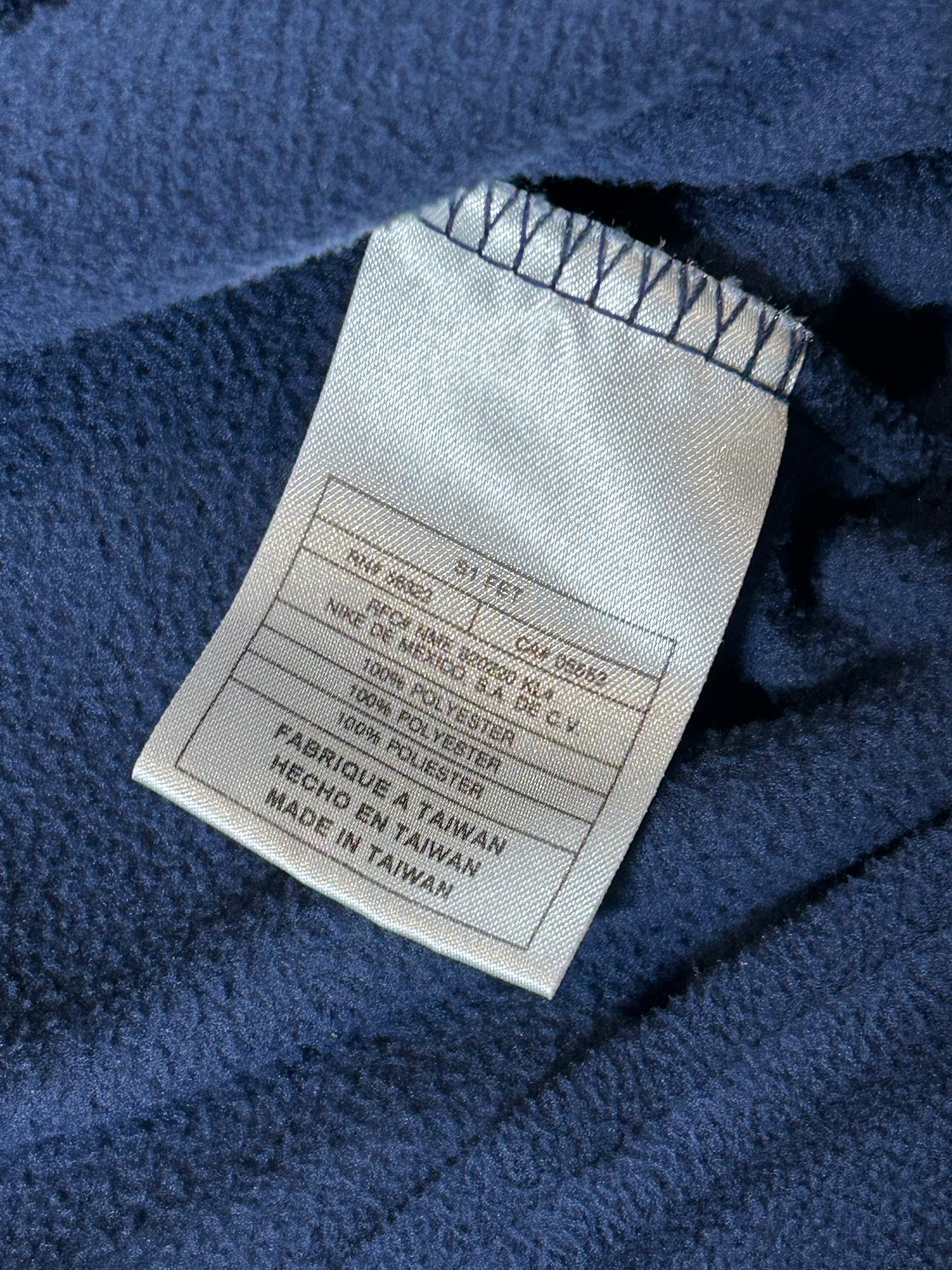 Vintage 2000s Nike University Of Michigan Therma-Fit Pullover Fleece Large 25.5x32.5 Inches Navy