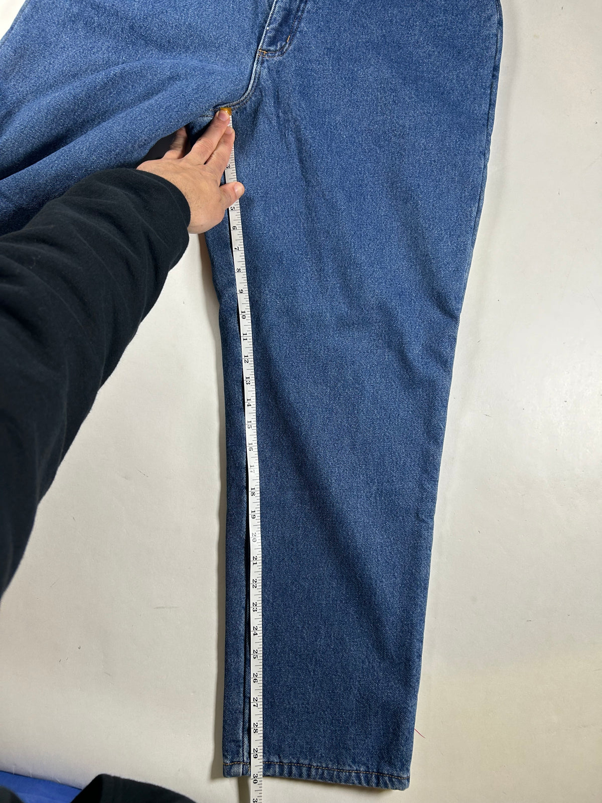 Vintage LL Bean Fleece Lined Jeans W14 Original/Relaxed Fit Lined Quality Denim Tagged 14 16.5x41.75 Inches