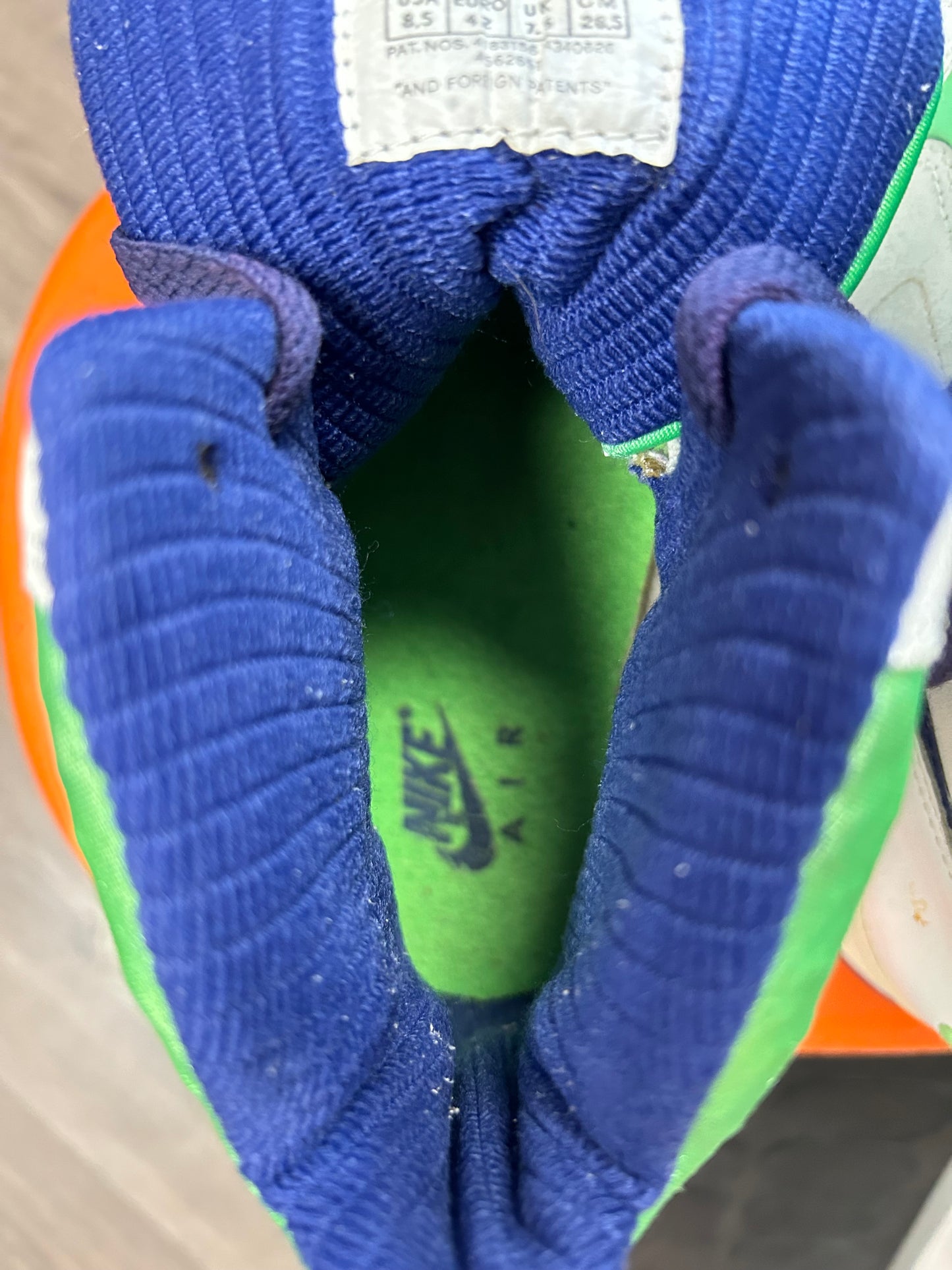 Vintage Nike Air Sabre Flight High 8.5 Basketball Sneaker 1991 As Is 910204 PF