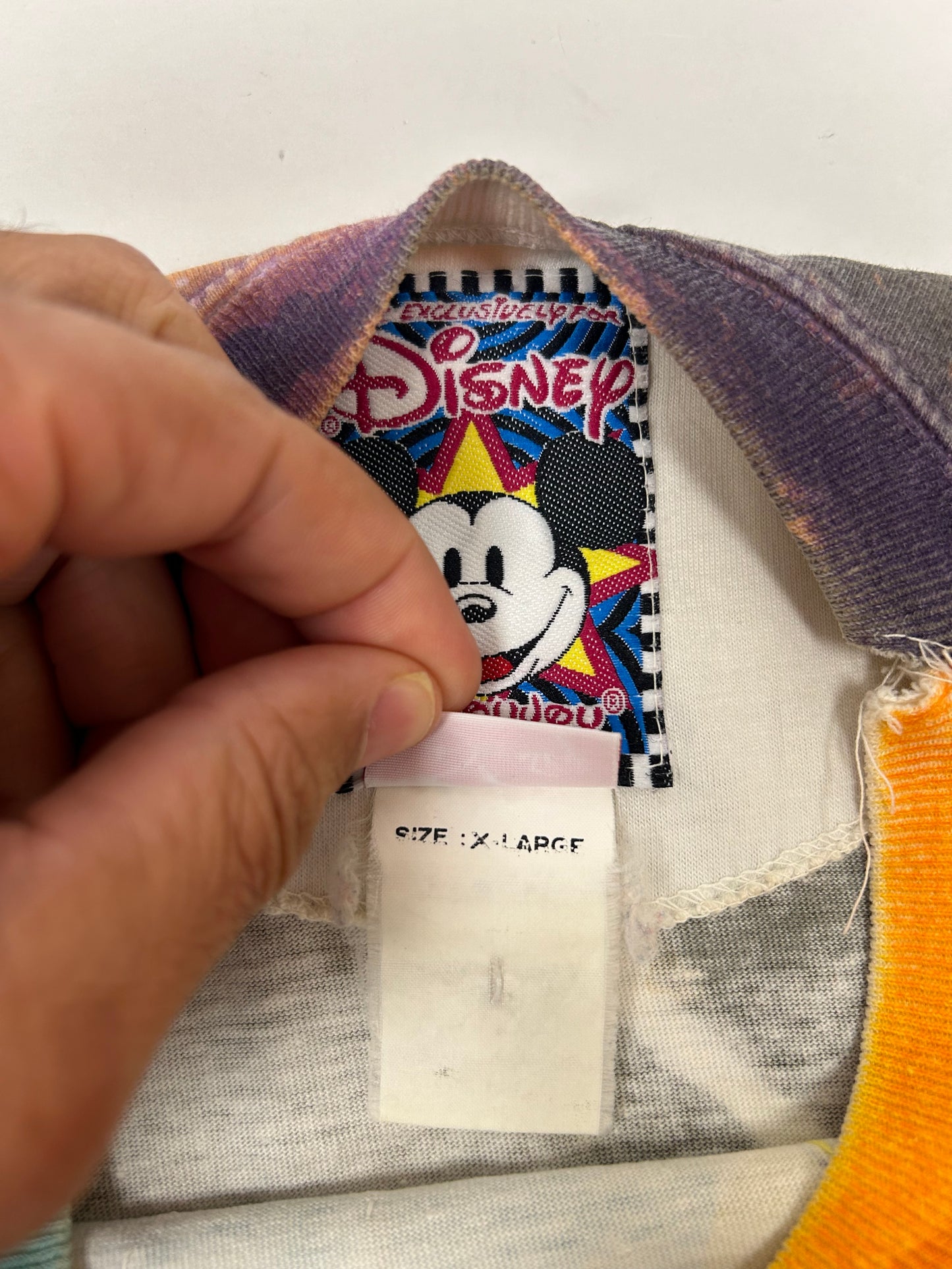 Vintage Disney JouJou Villains Cruella Maleficent Captian Hook Beaded Shirt Big 2XL For 25.5x32.75/34.75 Inches As Is Has Flaws